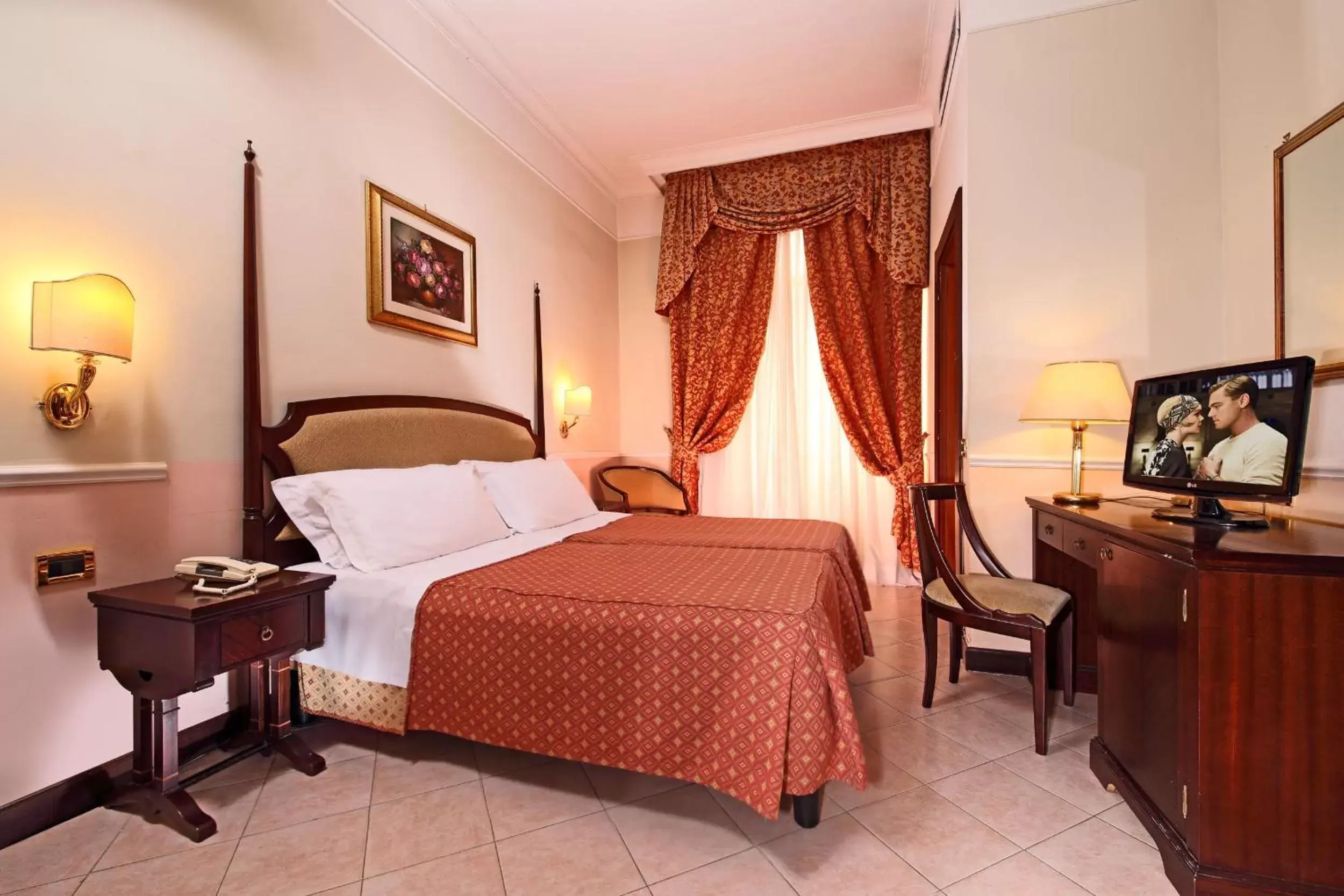 Bedroom, Bed in Hotel Nizza