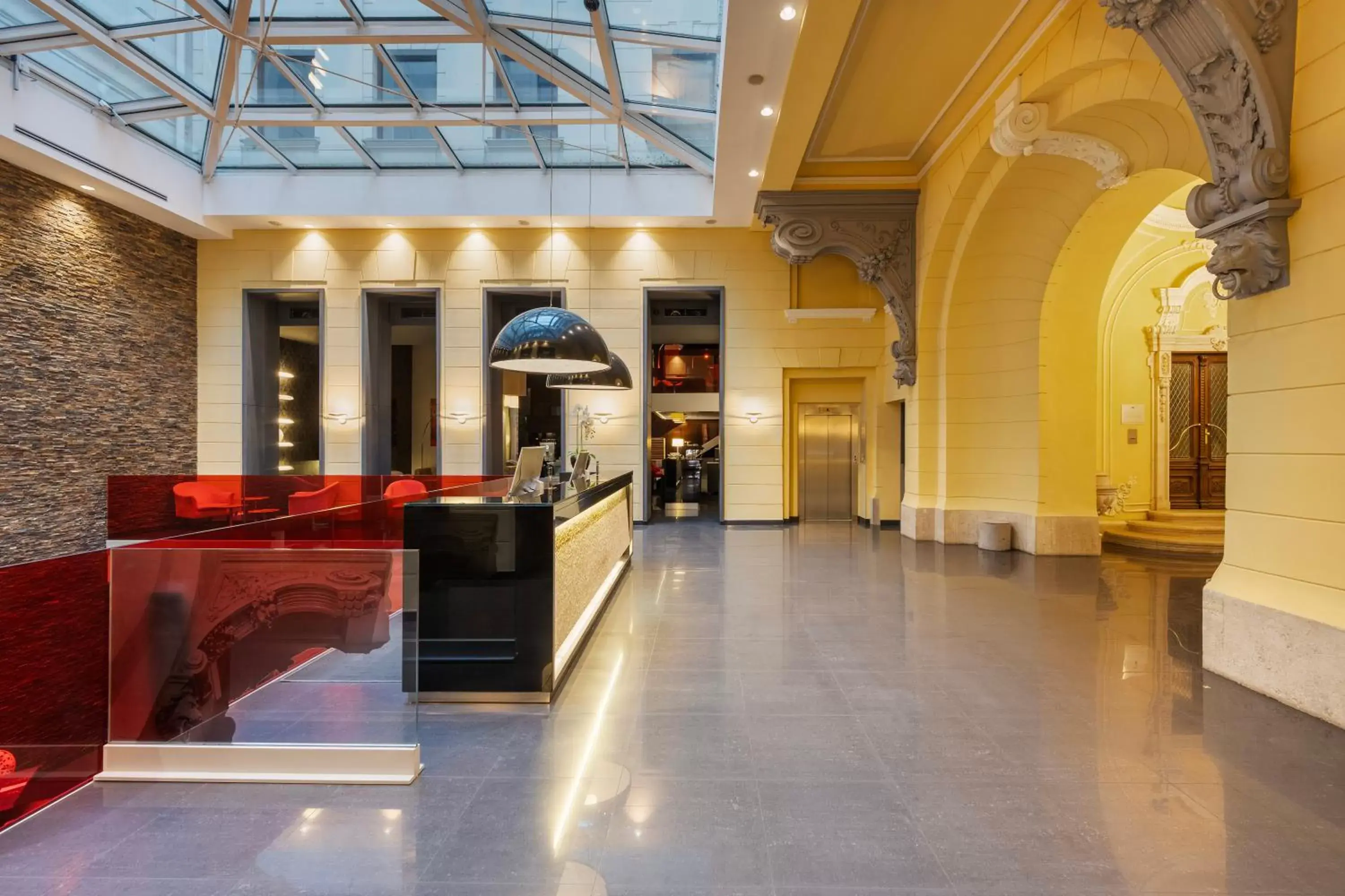 Lobby or reception in Eurostars Palazzo Zichy Lobby or reception in Eurostars Palazzo Zichy