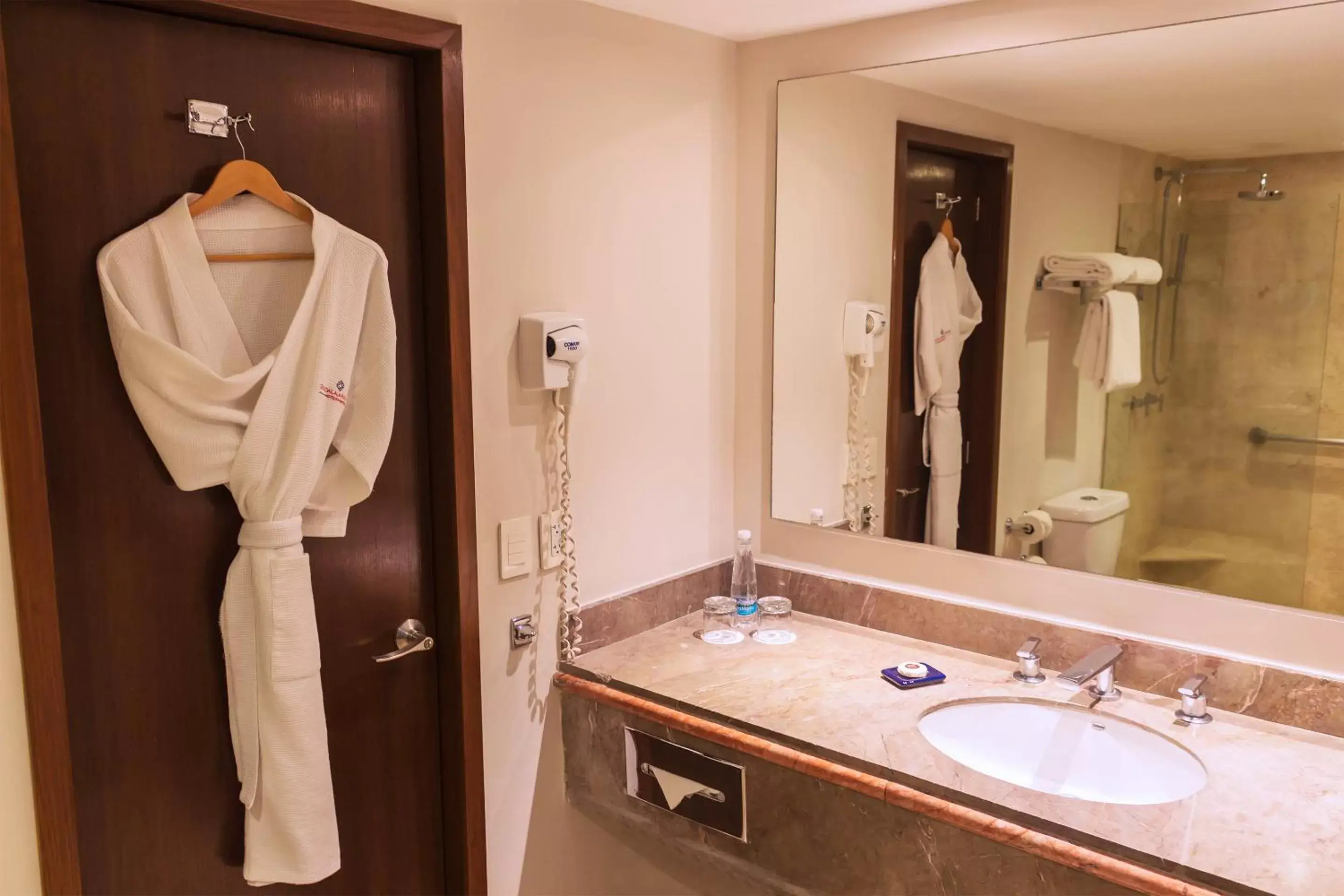 Shower, Bathroom in Hotel Guadalajara Plaza Ejecutivo Lopez Mateos