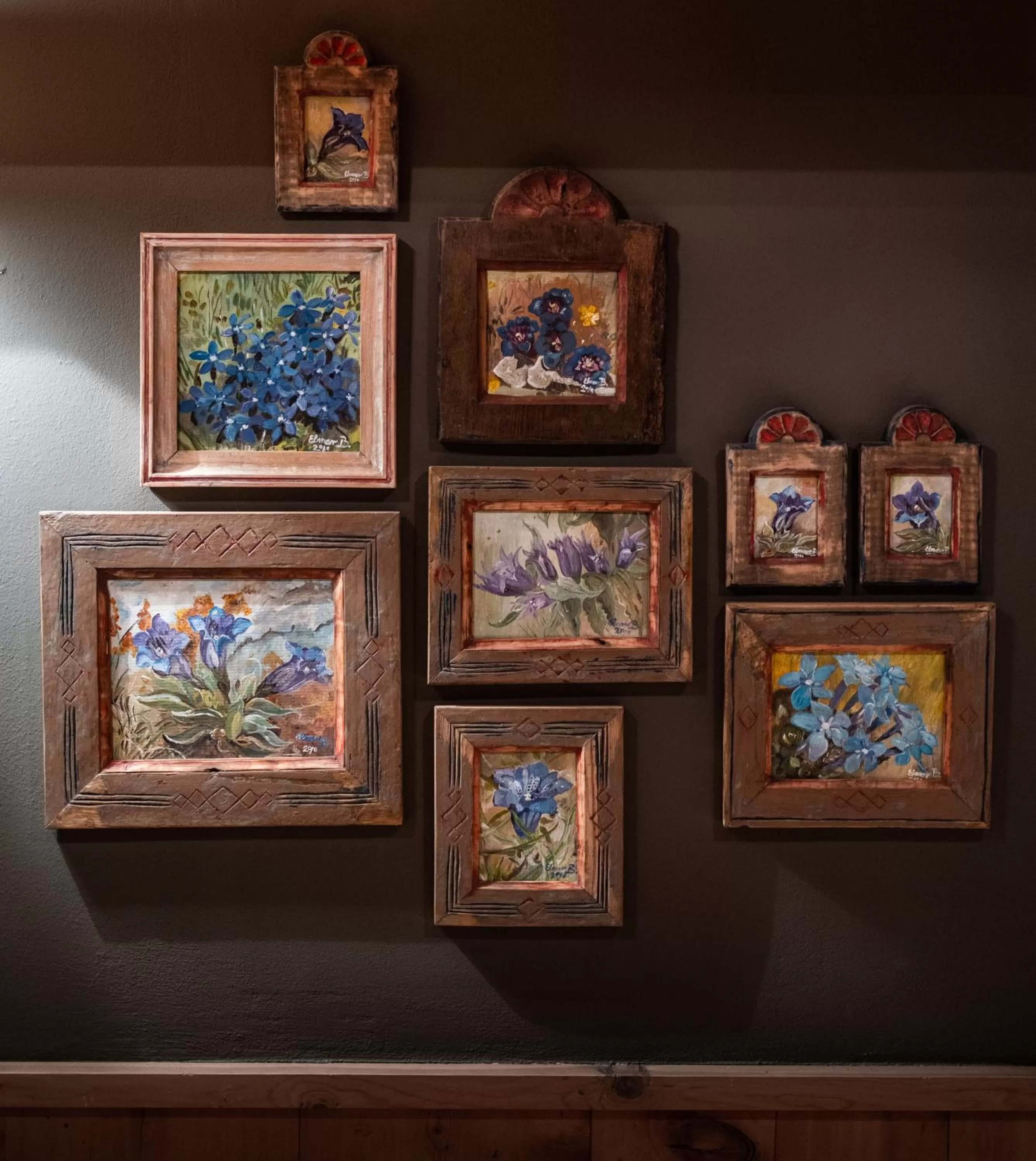 Decorative detail in La Genzianella Bormio