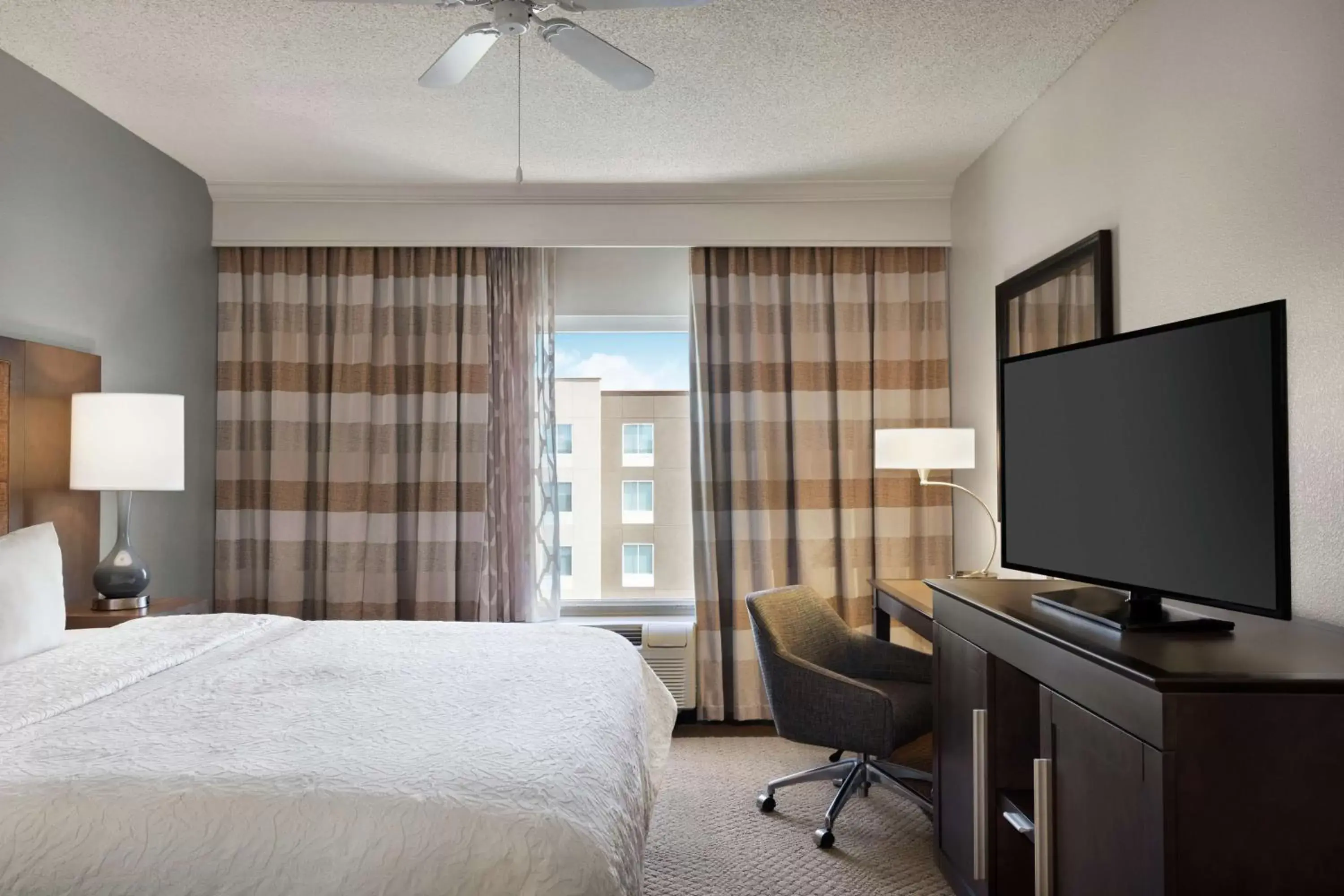 Bedroom, TV/Entertainment Center in Hampton Inn & Suites Montgomery-EastChase