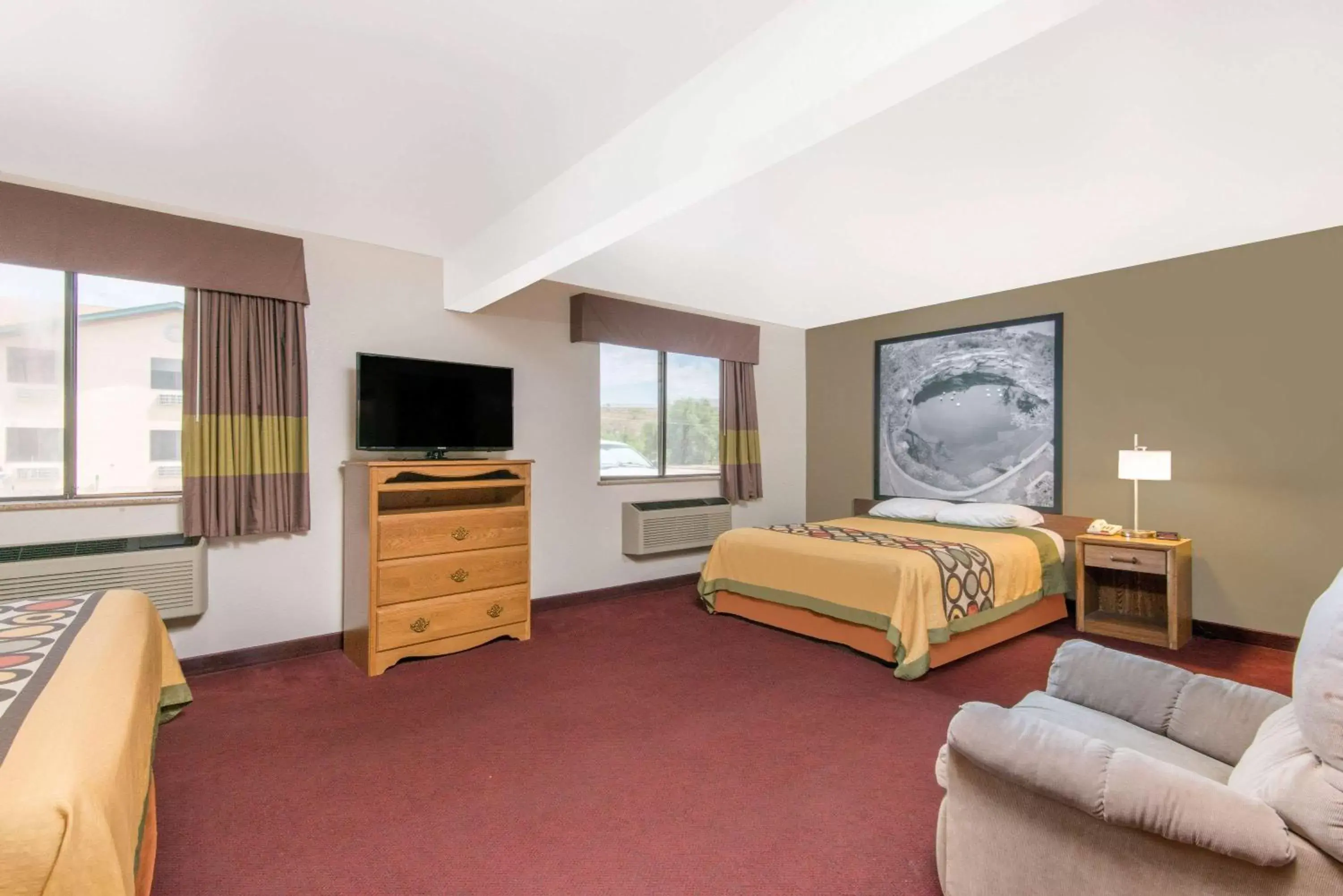 Photo of the whole room, TV/Entertainment Center in Super 8 by Wyndham Santa Rosa