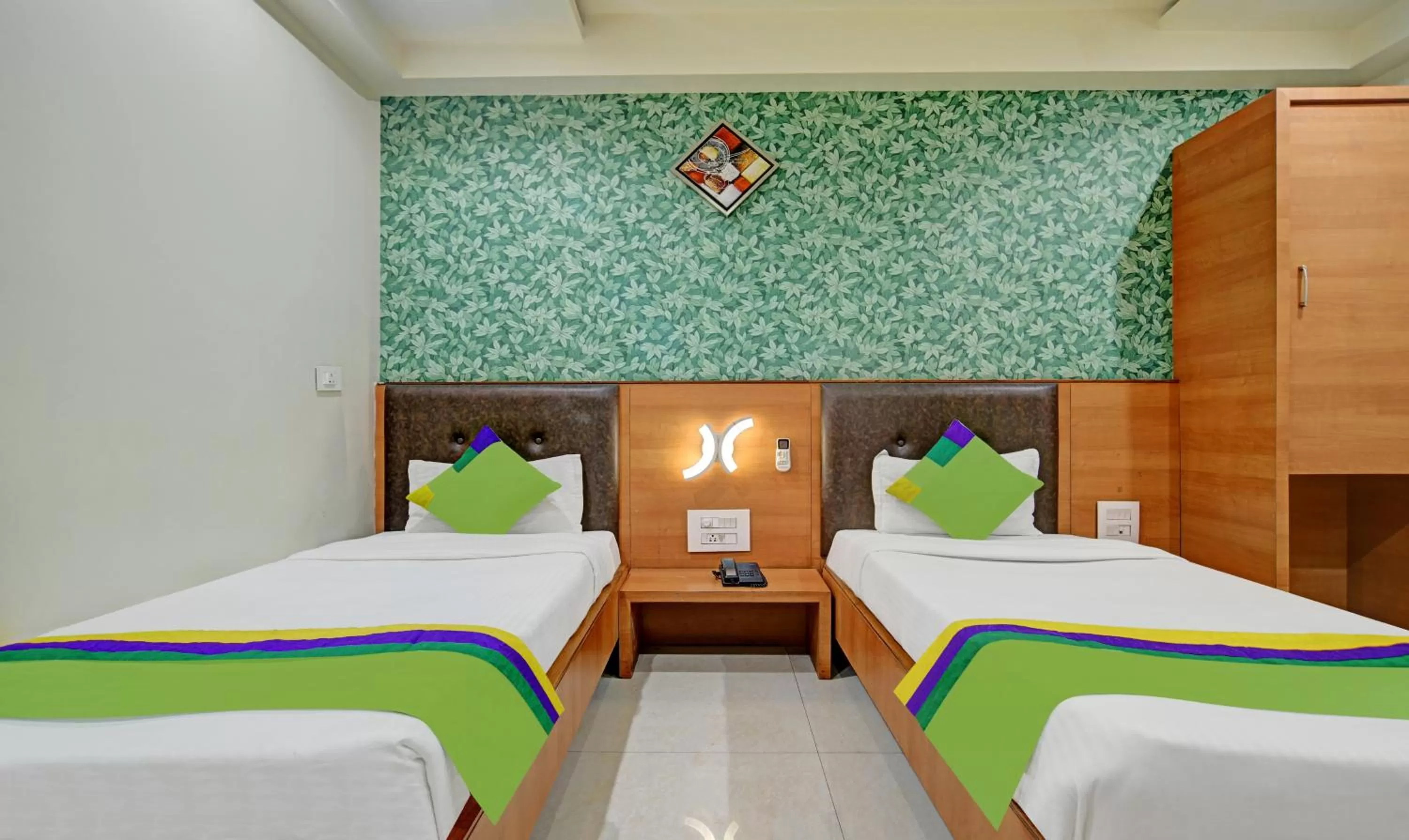 Bed in Treebo Trend Johri Regency Malviya Nagar