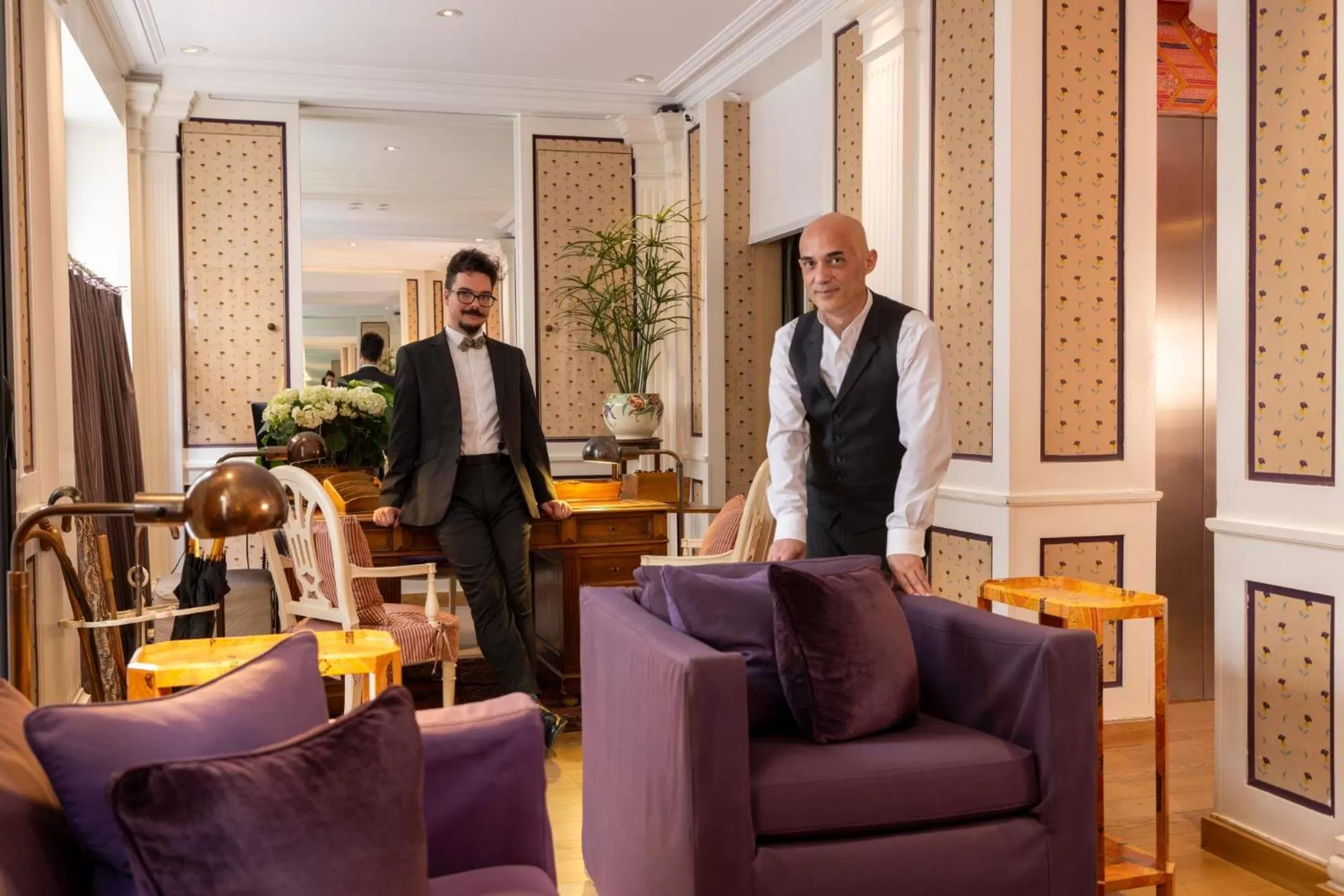 Lobby or reception in Hôtel Le Saint Gregoire