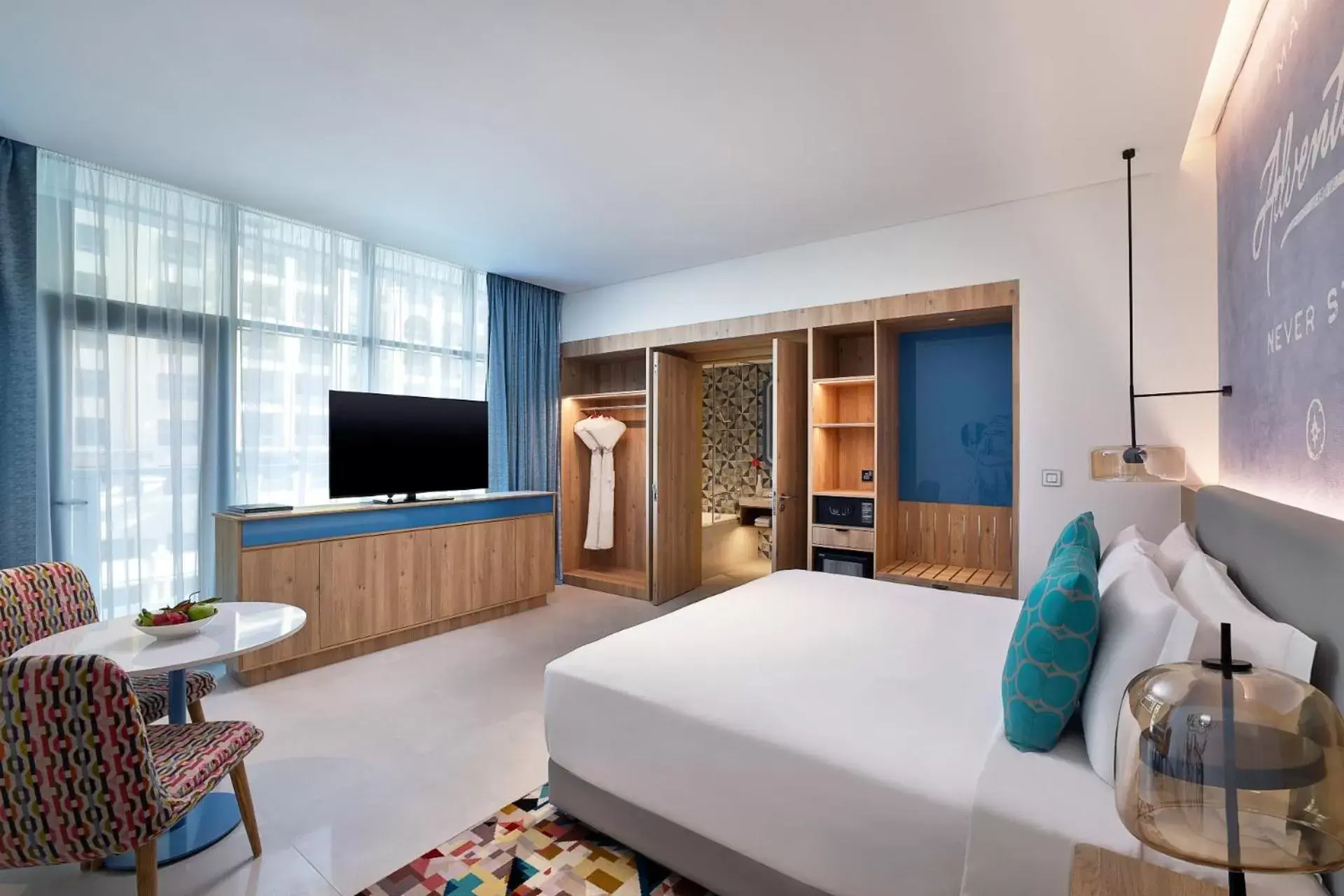Bed, TV/Entertainment Center in NH Collection Dubai The Palm