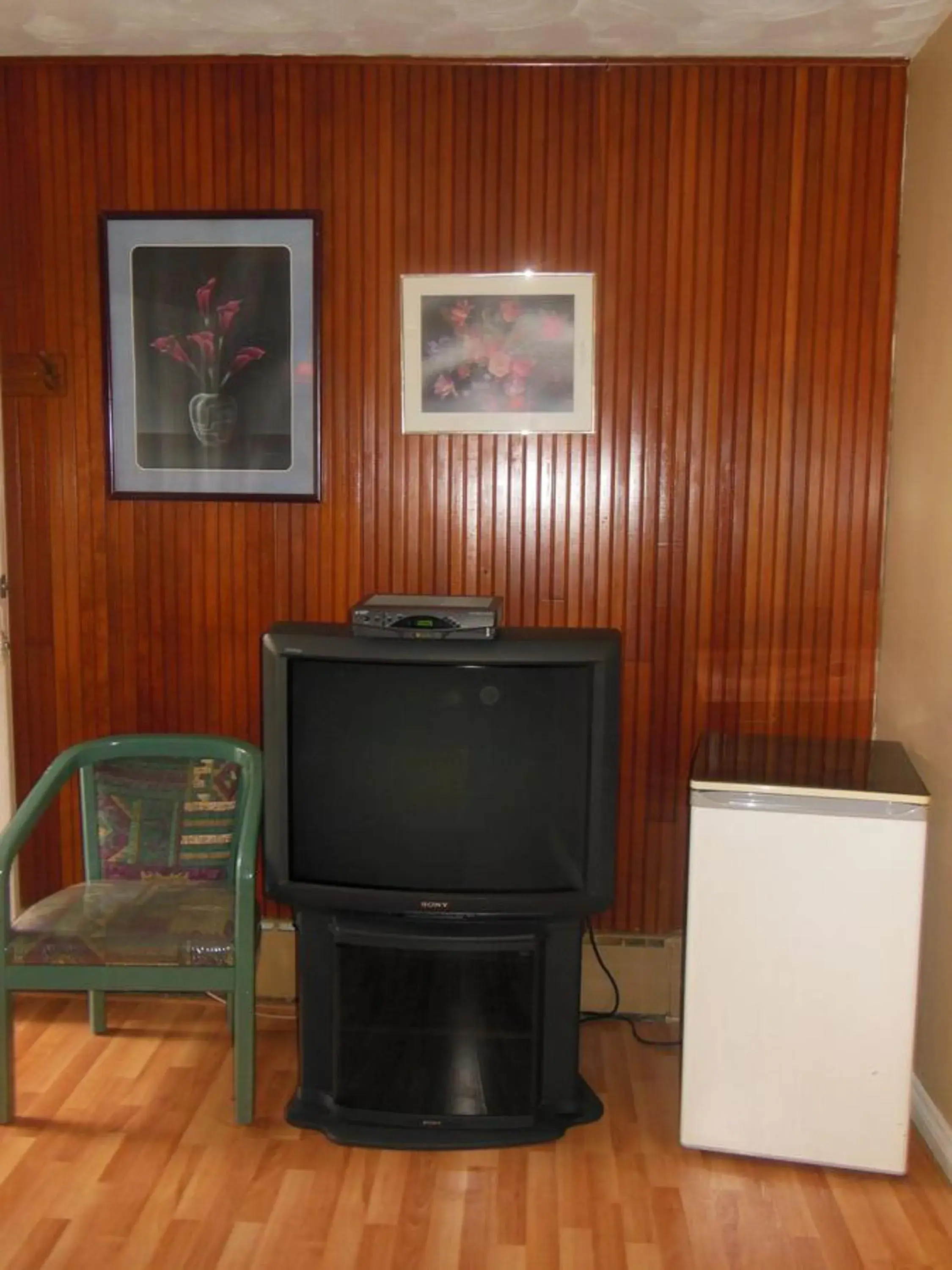 Decorative detail, TV/Entertainment Center in Motel Le Paysan