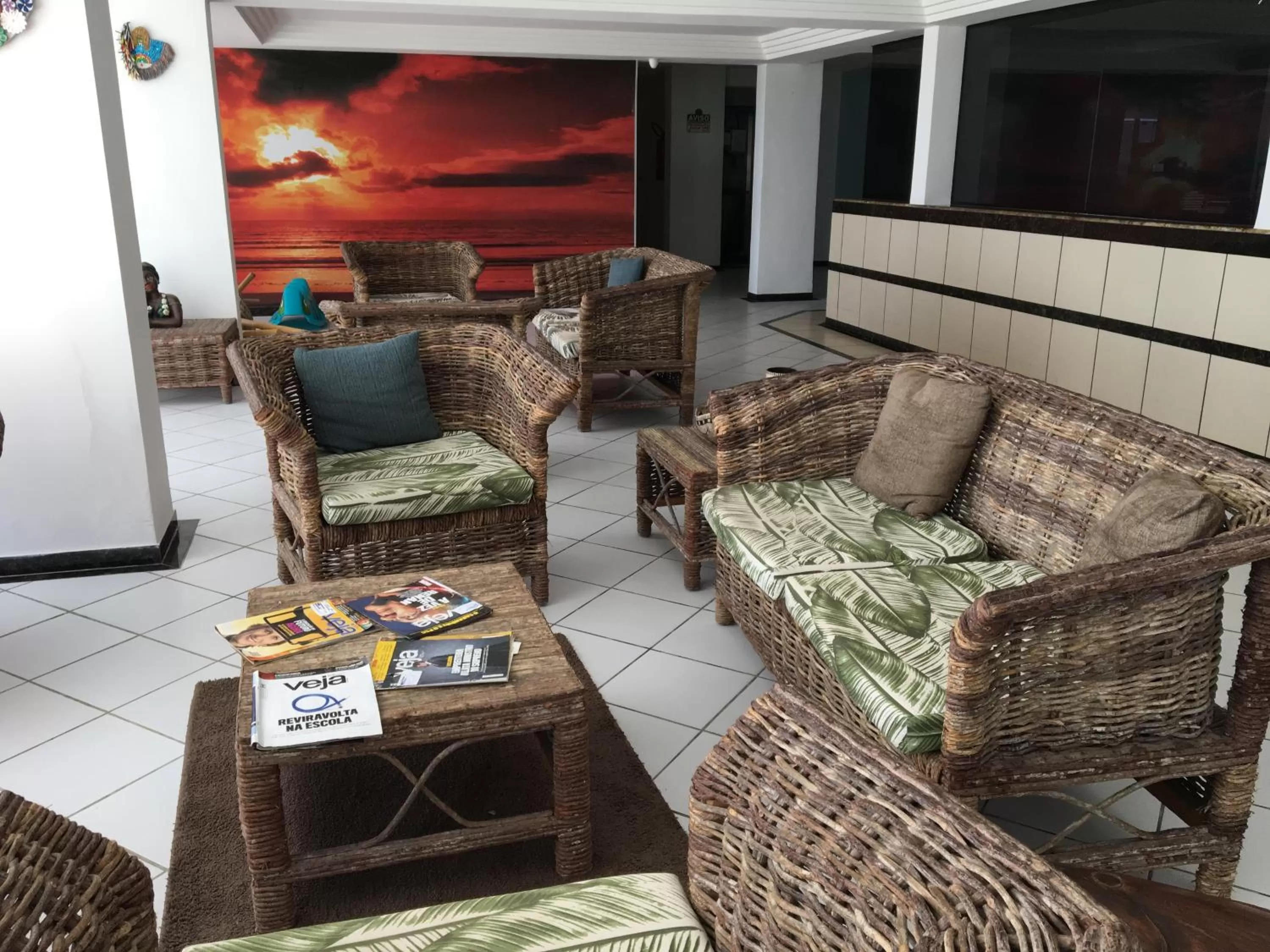 Area and facilities in Praia dos Carneiros apart beira-mar