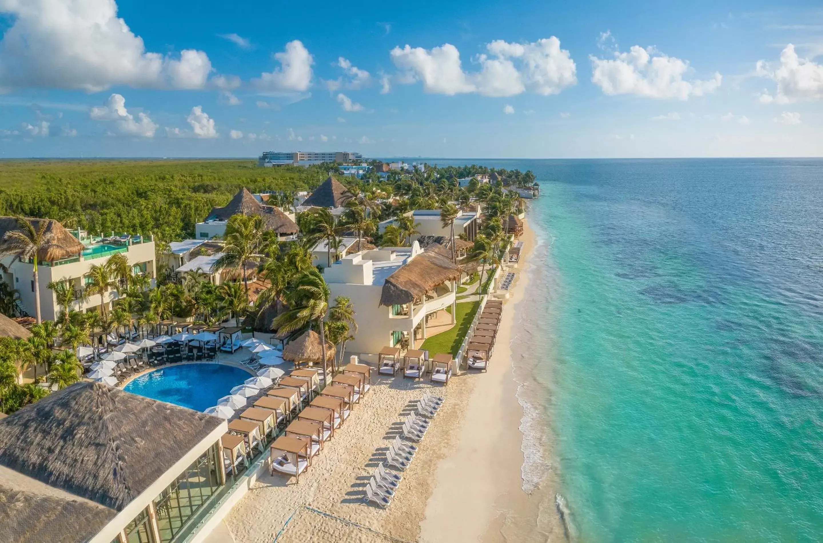 Beach, Bird's-eye View in Desire Riviera Maya Resort