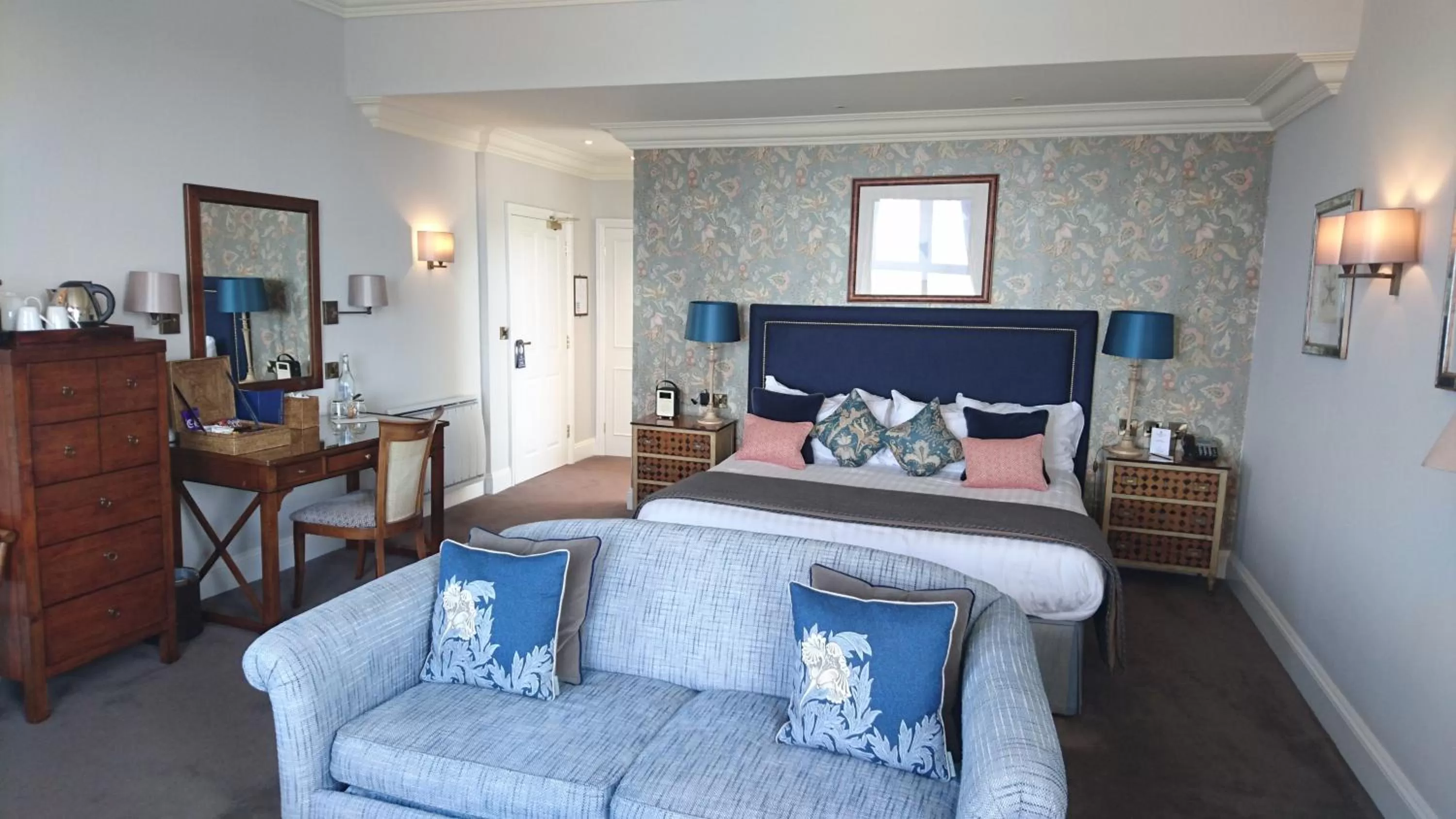 Bed in Mullion Cove Hotel & Spa