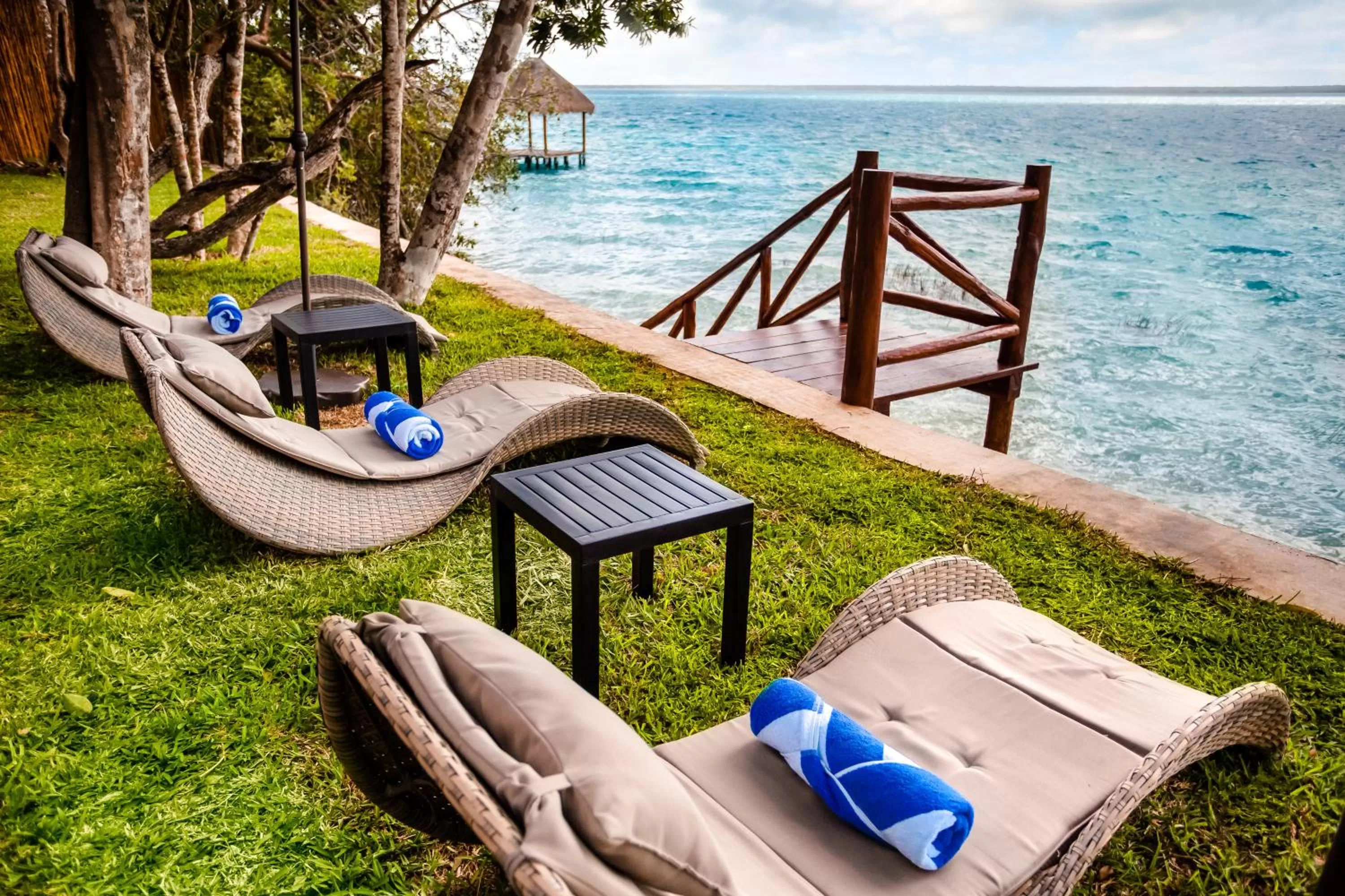 Patio in Mia Bacalar Luxury Resort & Spa