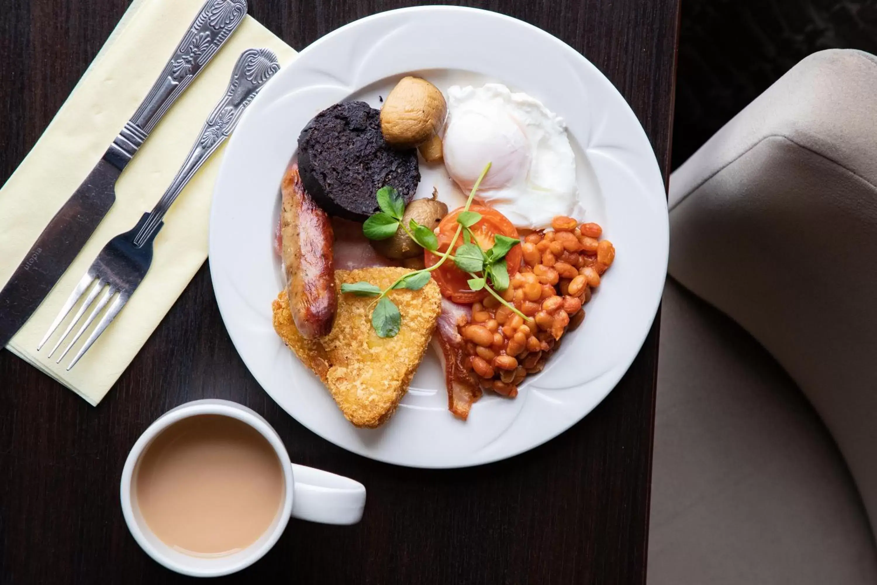 English/Irish breakfast, Food in The Royal Hotel Whitby