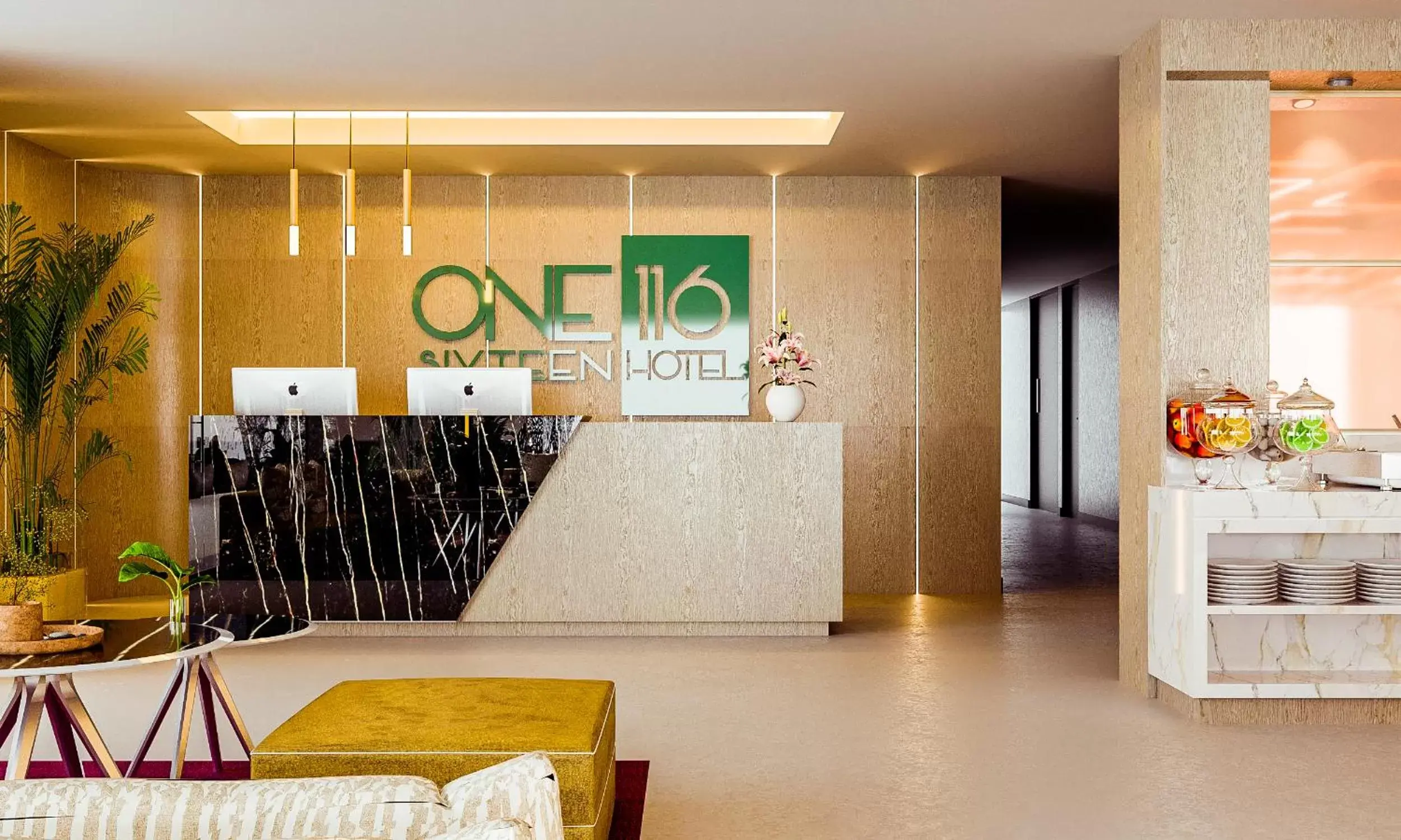 Lobby or reception, Lobby/Reception in One Sixteen Hotel