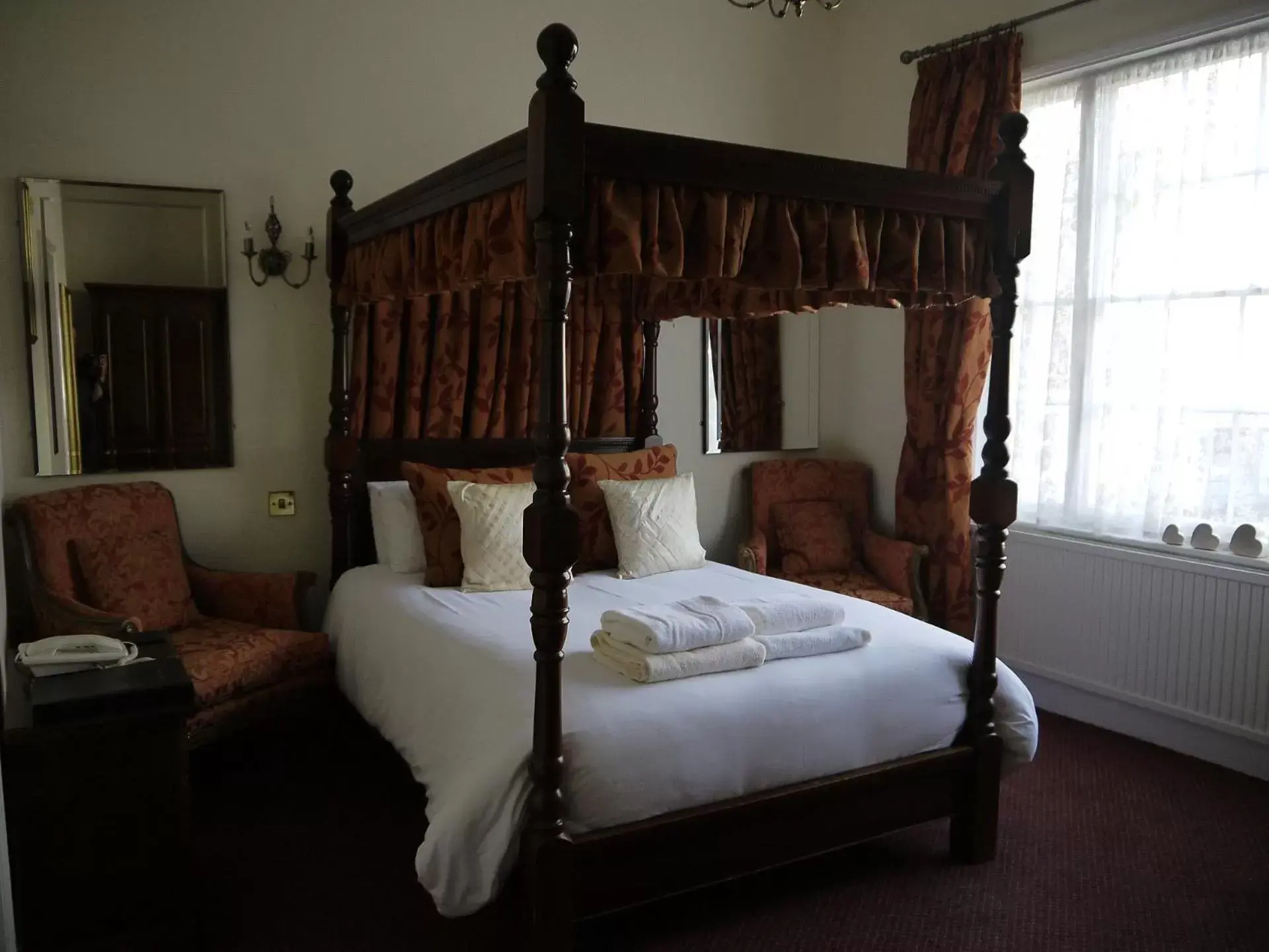 Bed in The Bell Hotel