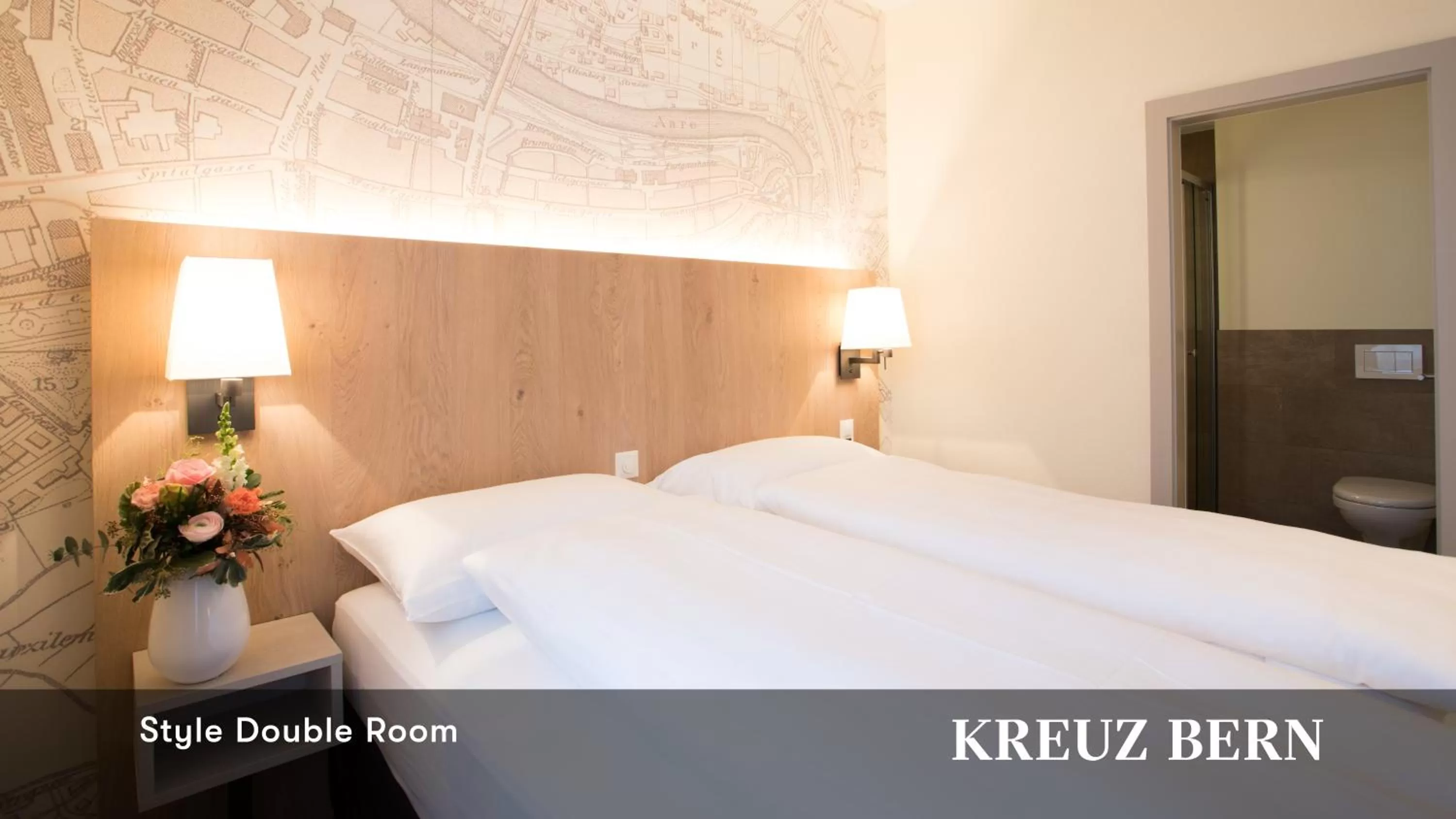 Photo of the whole room, Bed in Kreuz Bern Modern City Hotel
