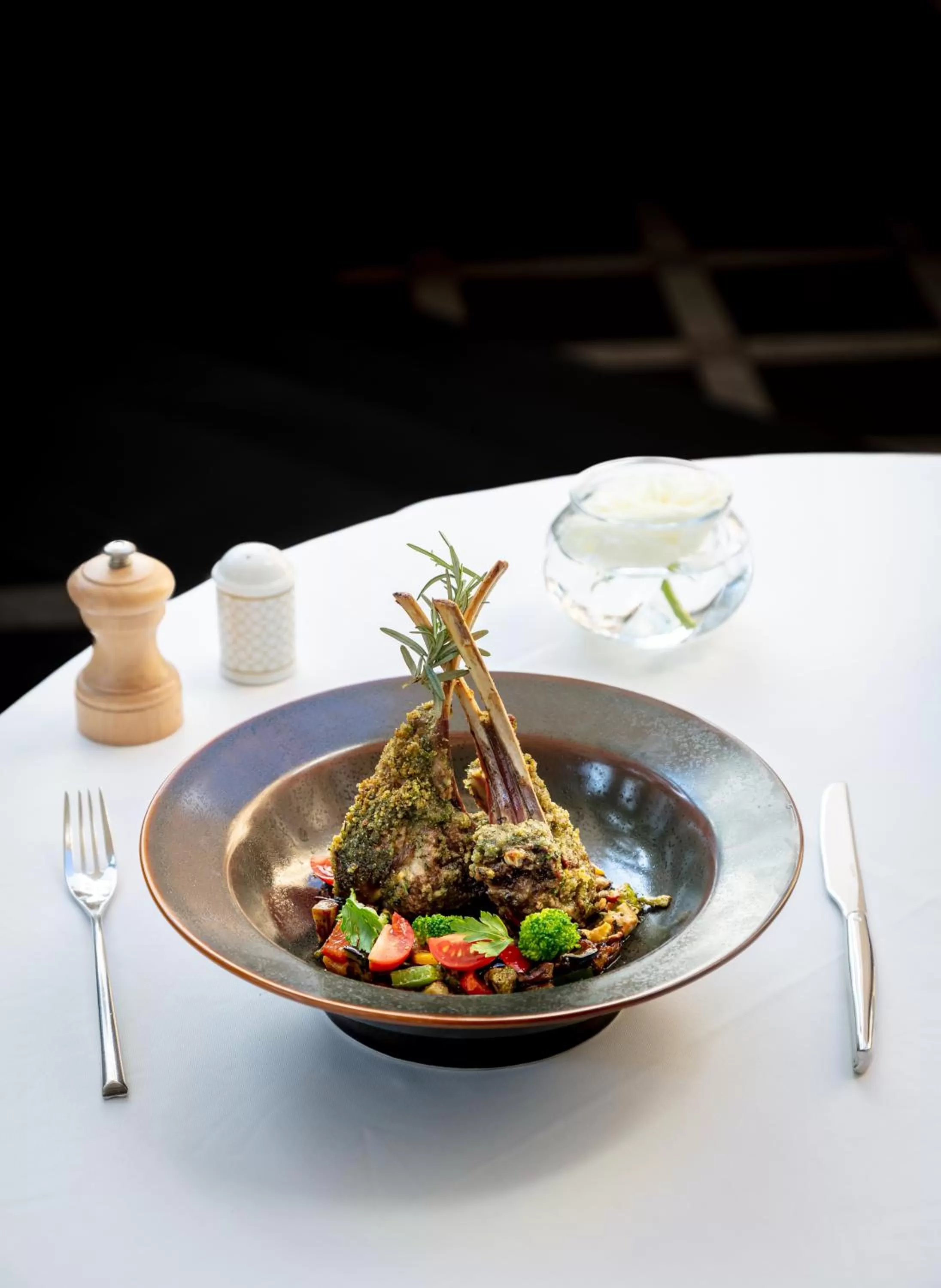 Food in La Tour Hassan Palace