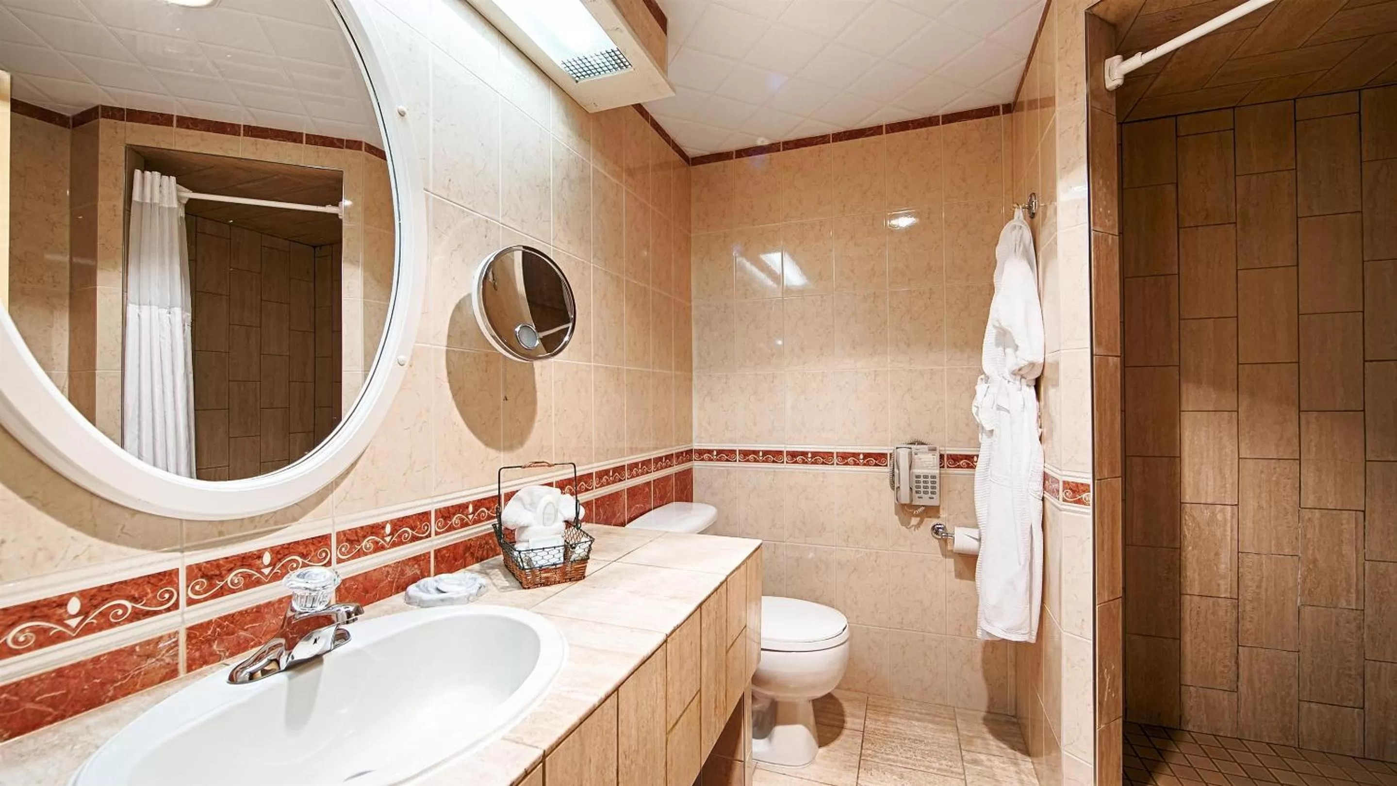 Shower in Best Western Fireside Inn