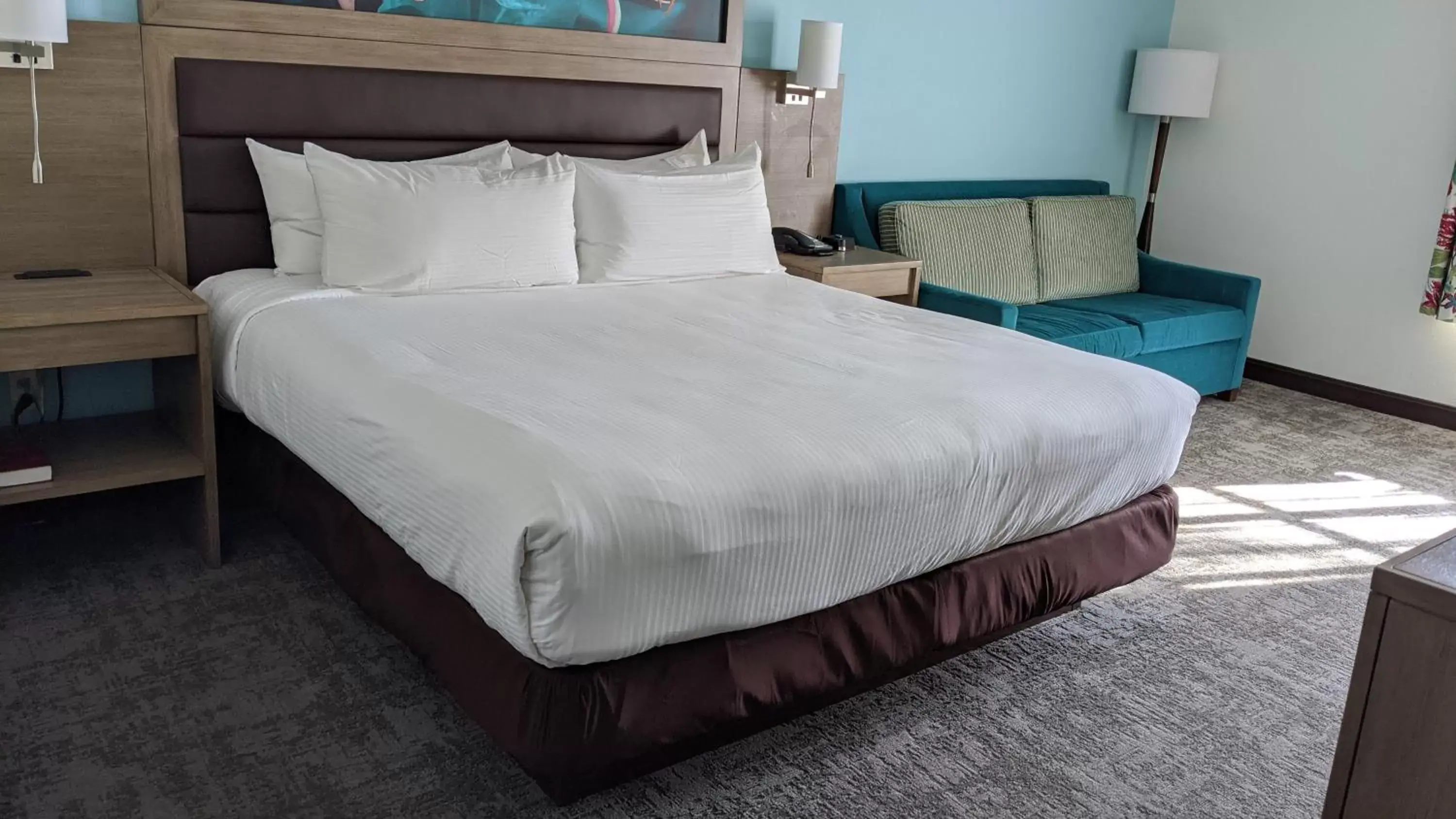 Bed in Rod 'N' Reel Resort