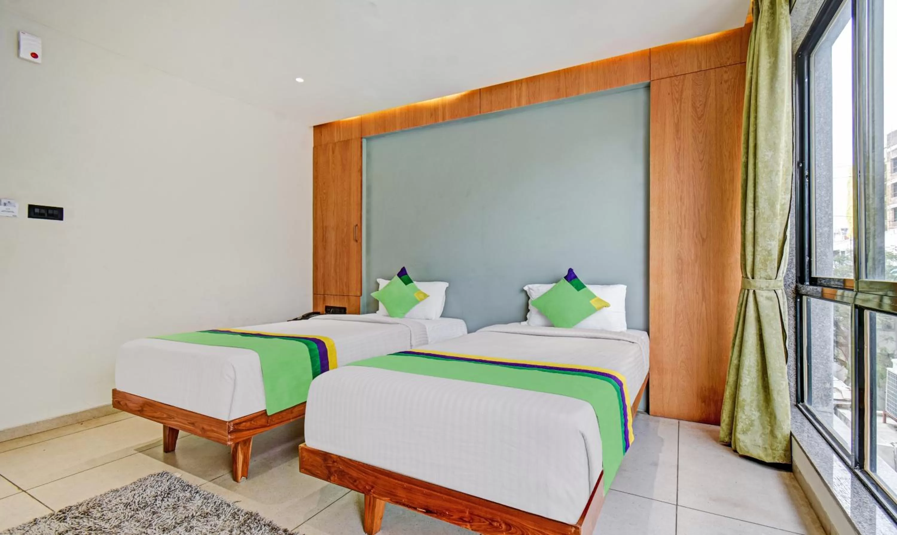 Bedroom, Bed in Treebo Aroma Executive