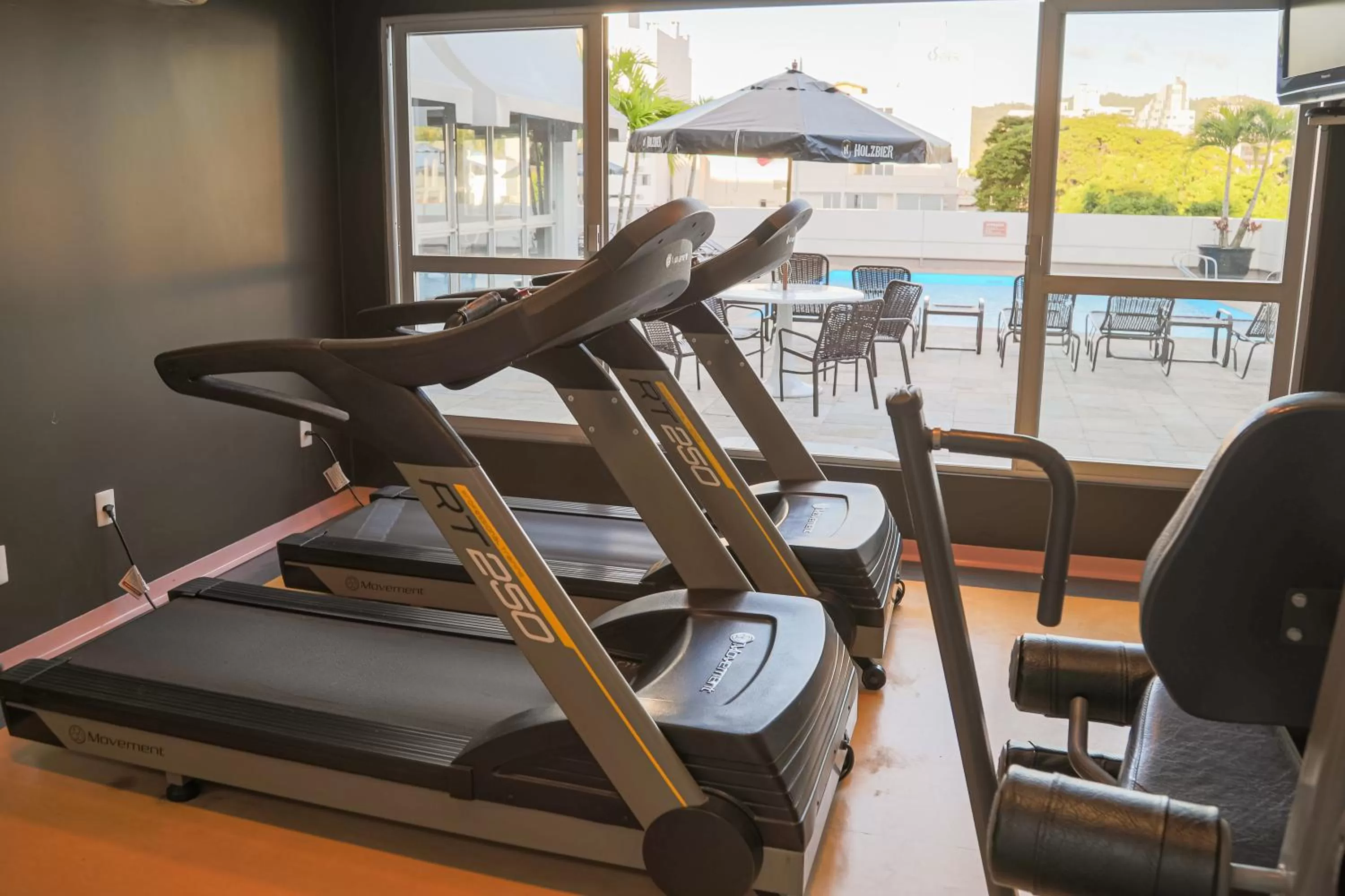 Fitness centre/facilities in Plaza Blumenau Hotel