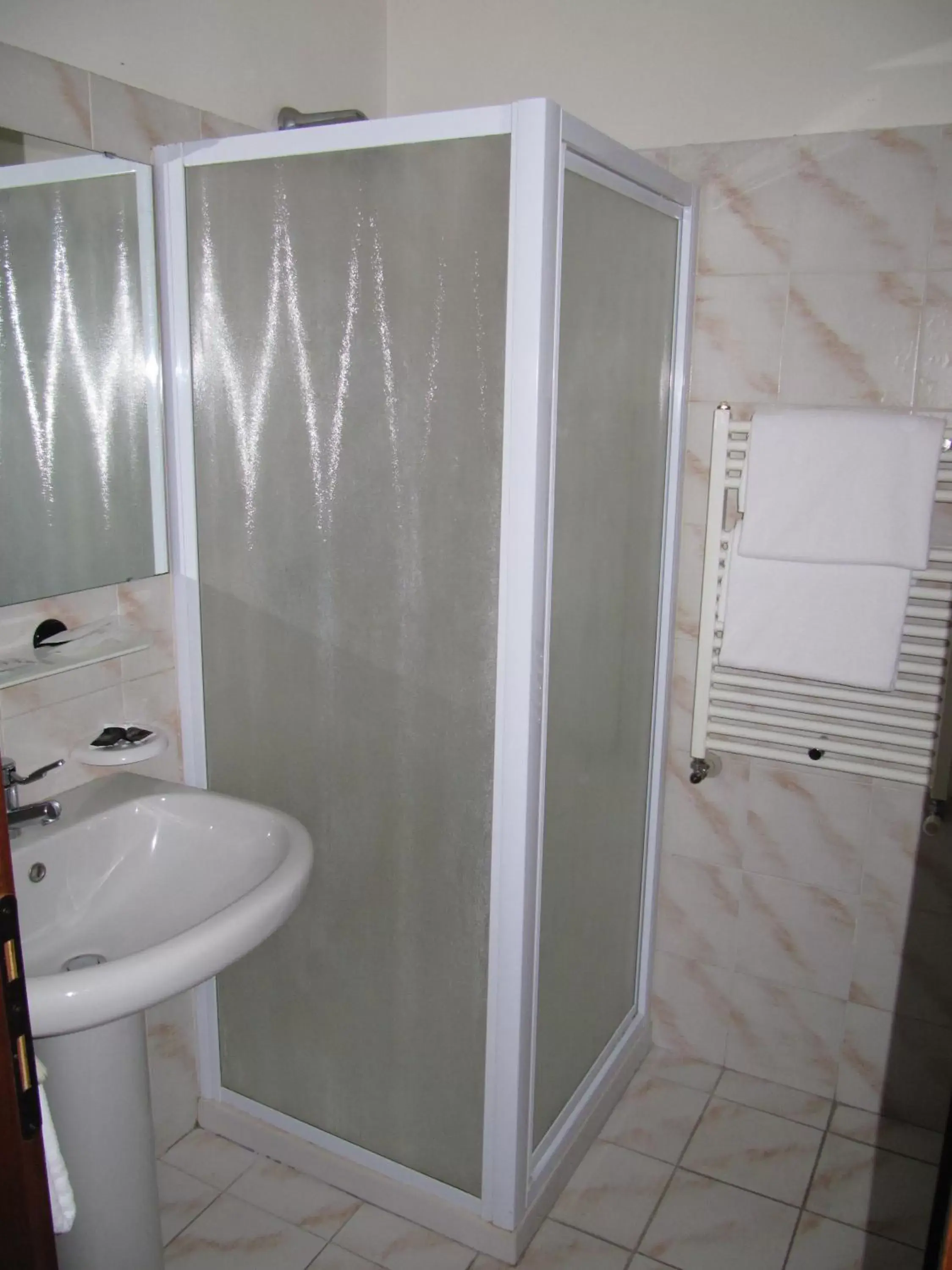 Shower, Bathroom in Orzihotel
