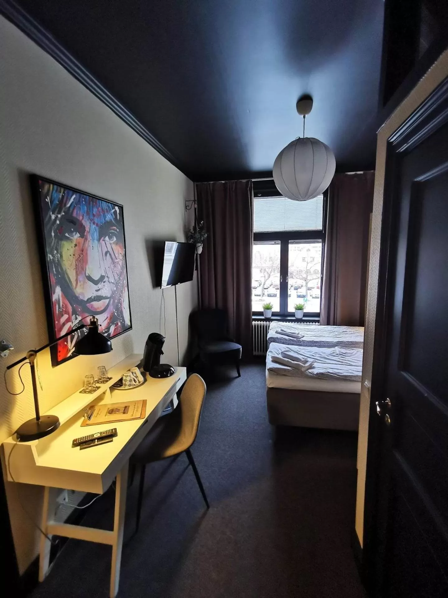 Bed in Hotell Temperance