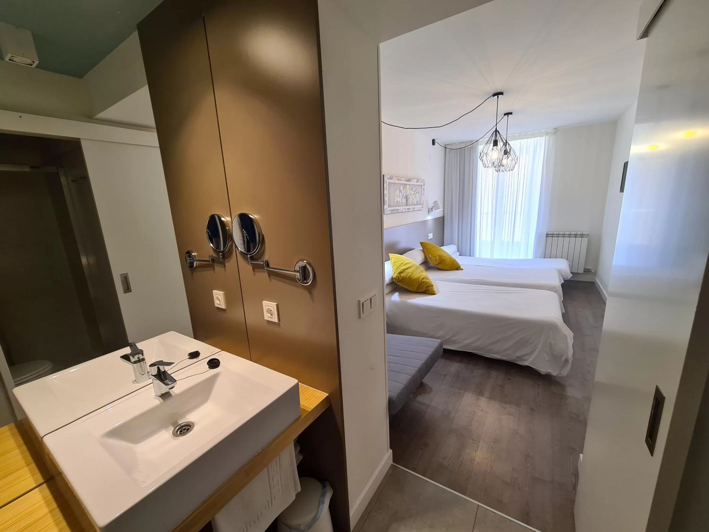 Bed in Hotel Jacobeo