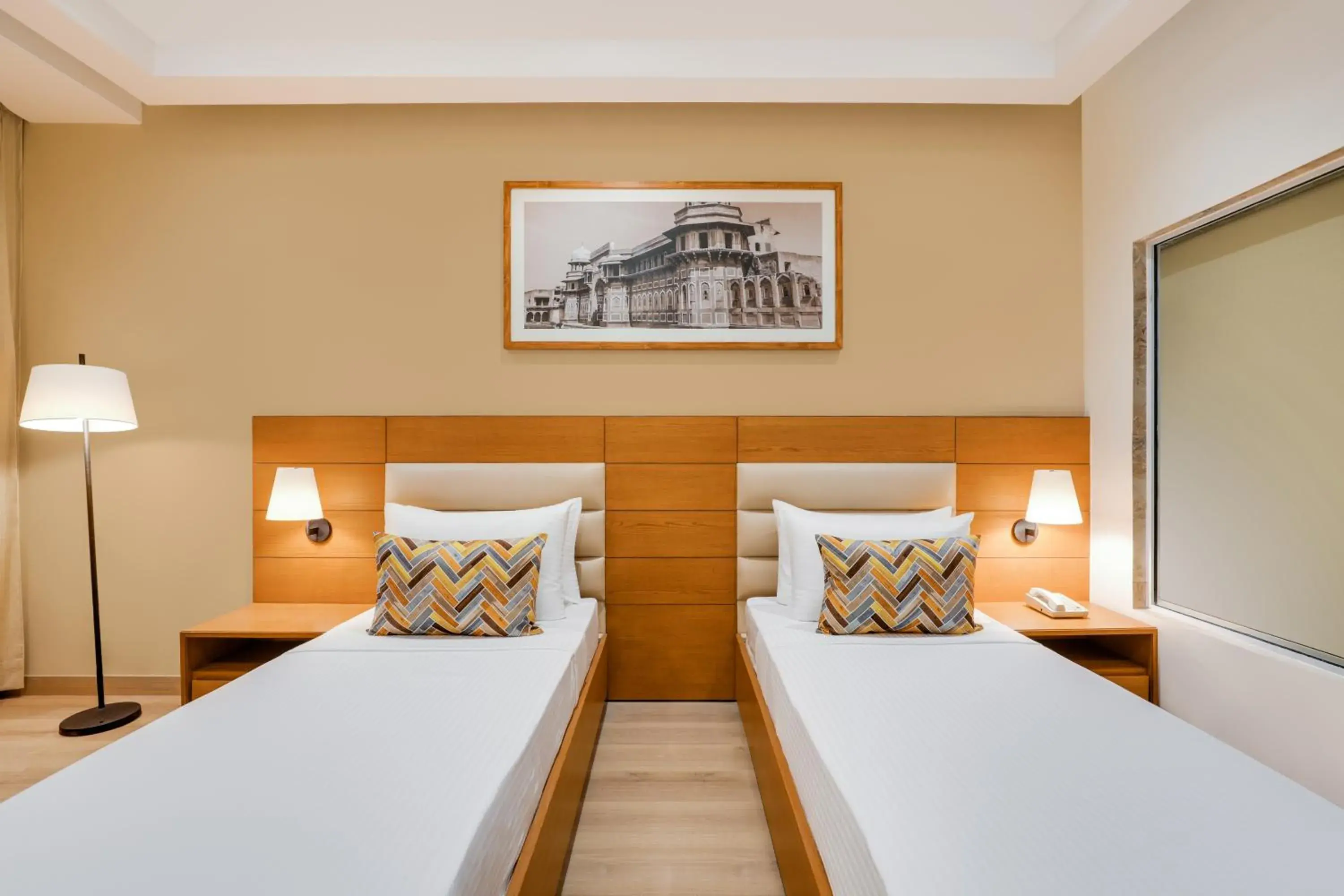 Bed in Lemon Tree Hotel Agra