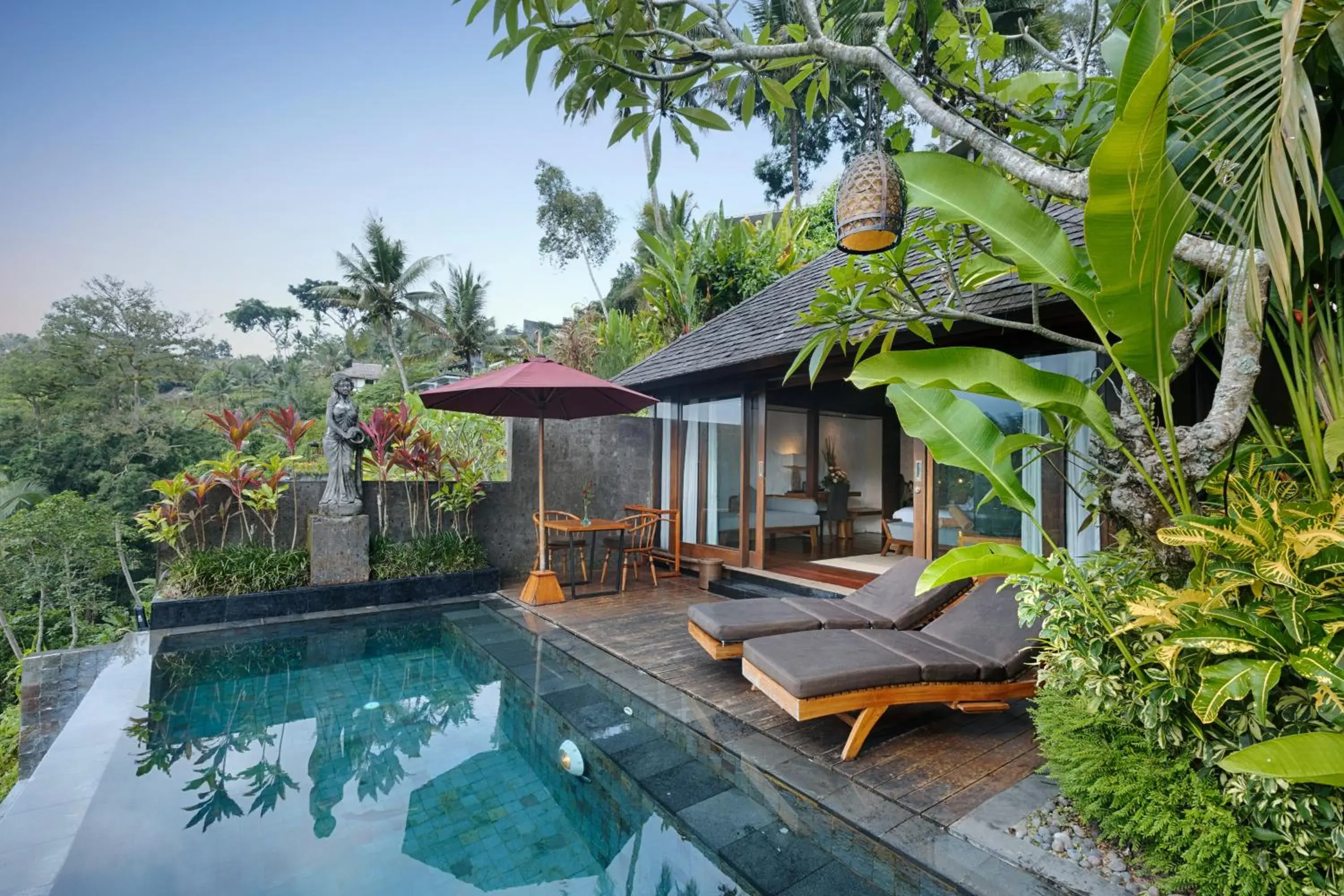 Garden, Swimming Pool in Black Penny Villas Ubud