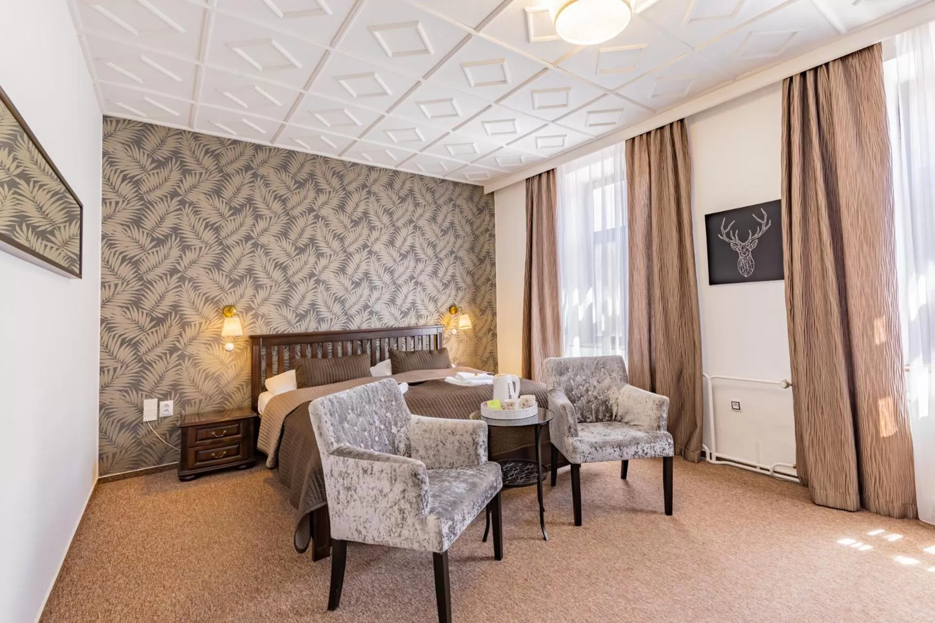 Bed in Hotel Amadeus