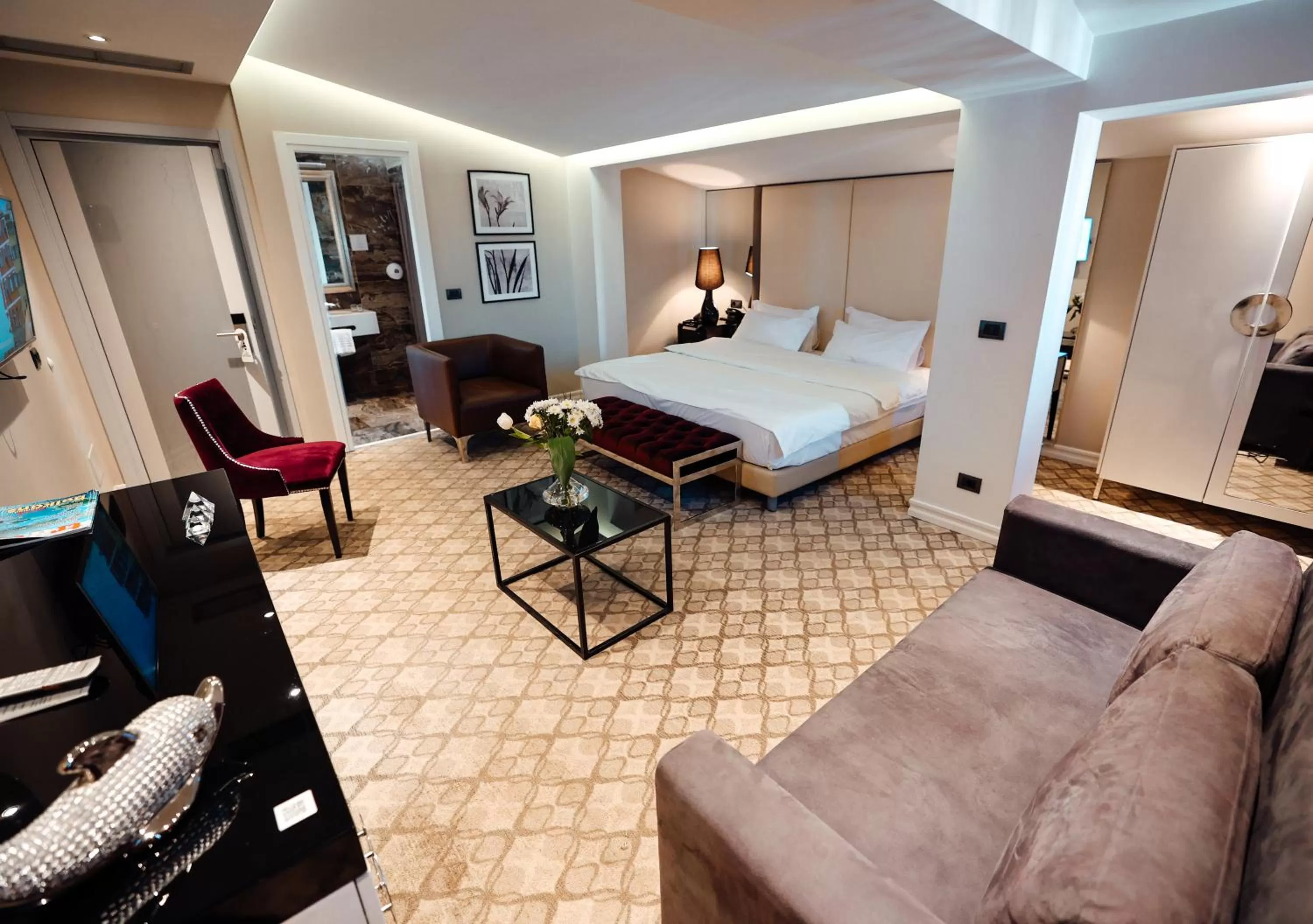 Bed in Senator Hotel