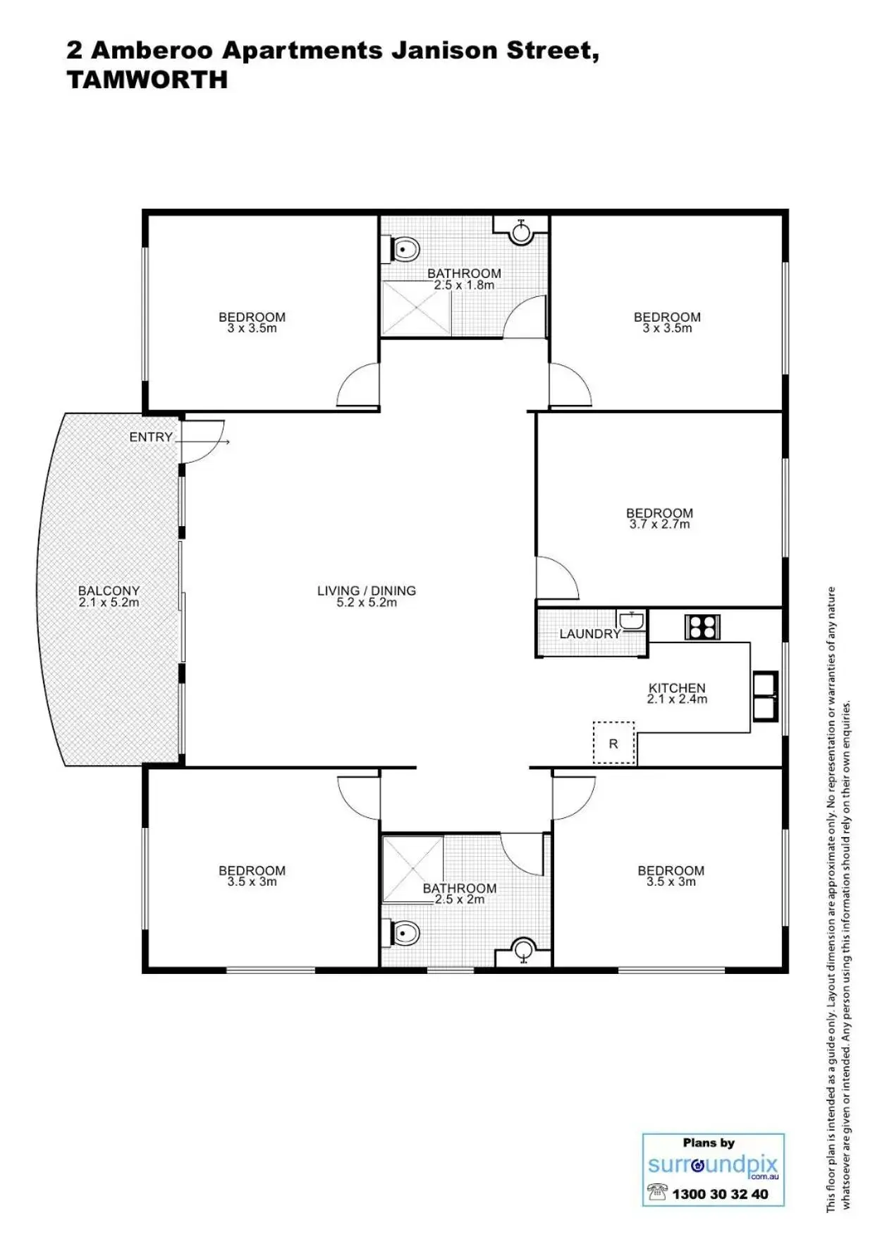 Floor Plan in Amberoo Apartments