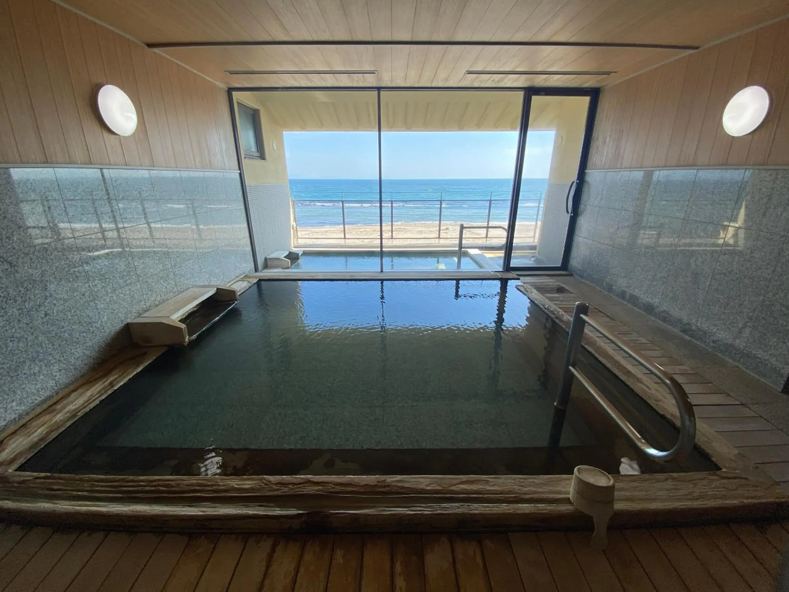 Hot Spring Bath, Swimming Pool in Wakamatsu Hot Spring Resort