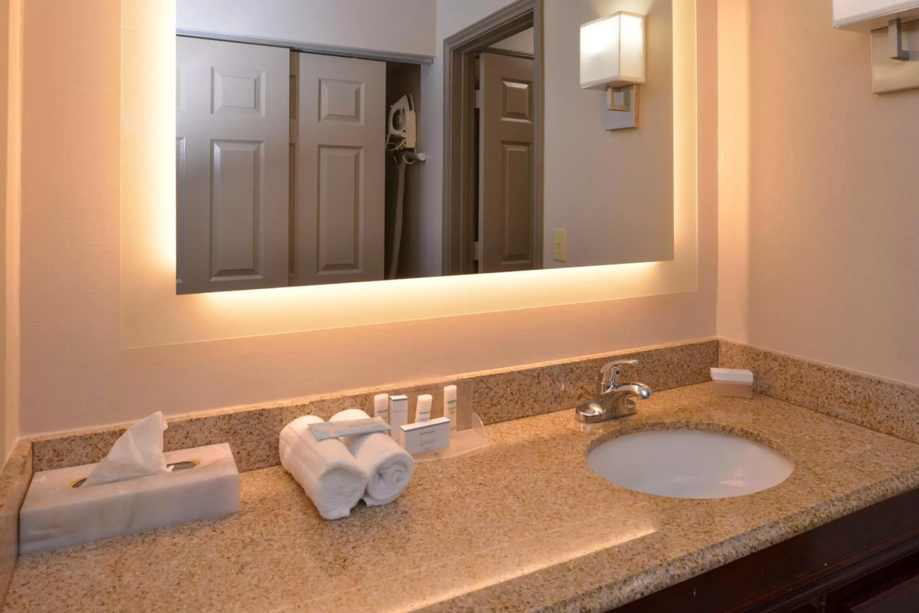 Bathroom in Homewood Suites by Hilton Dallas-Lewisville