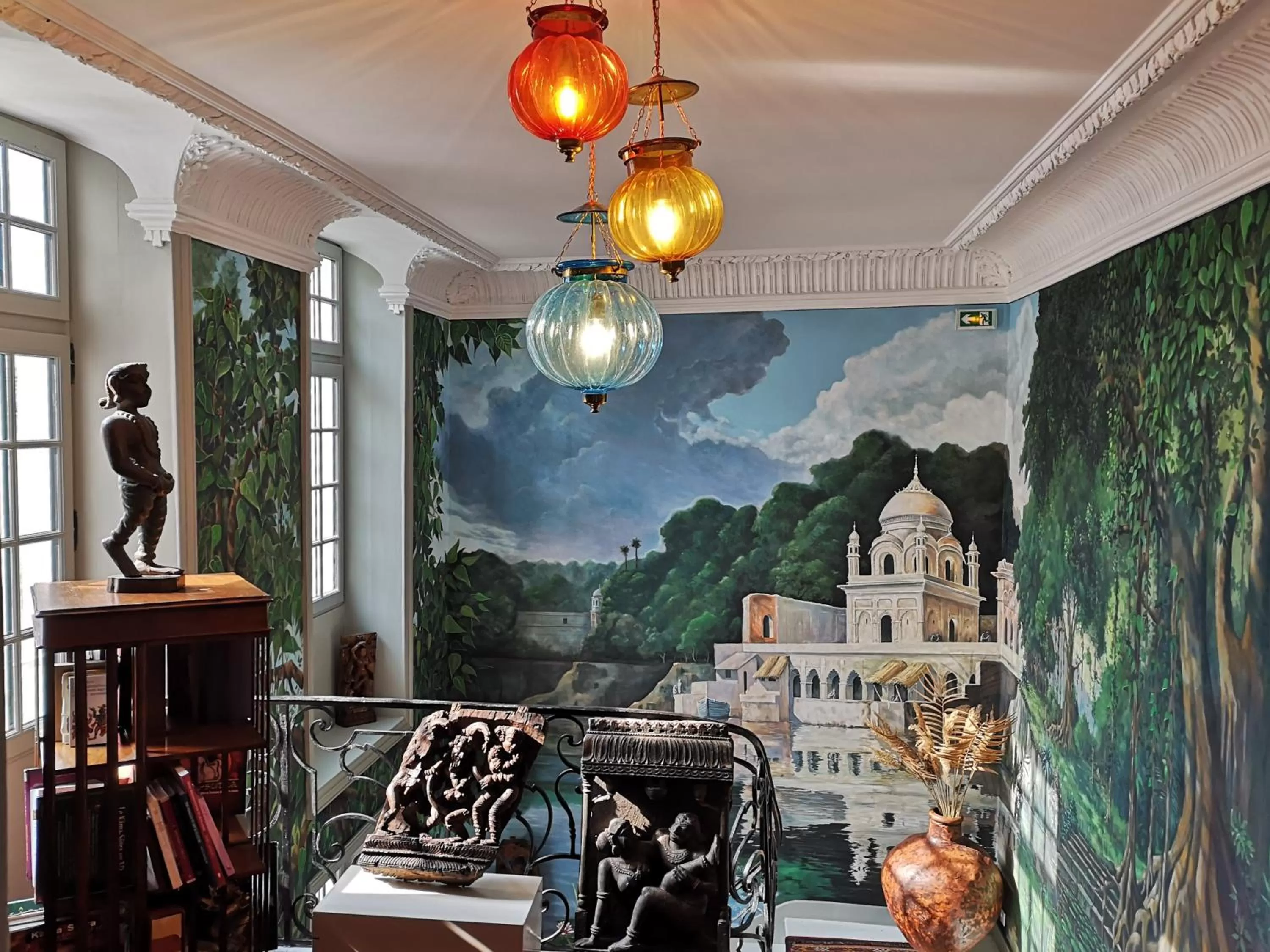 Lobby or reception in La Résidence des Indes