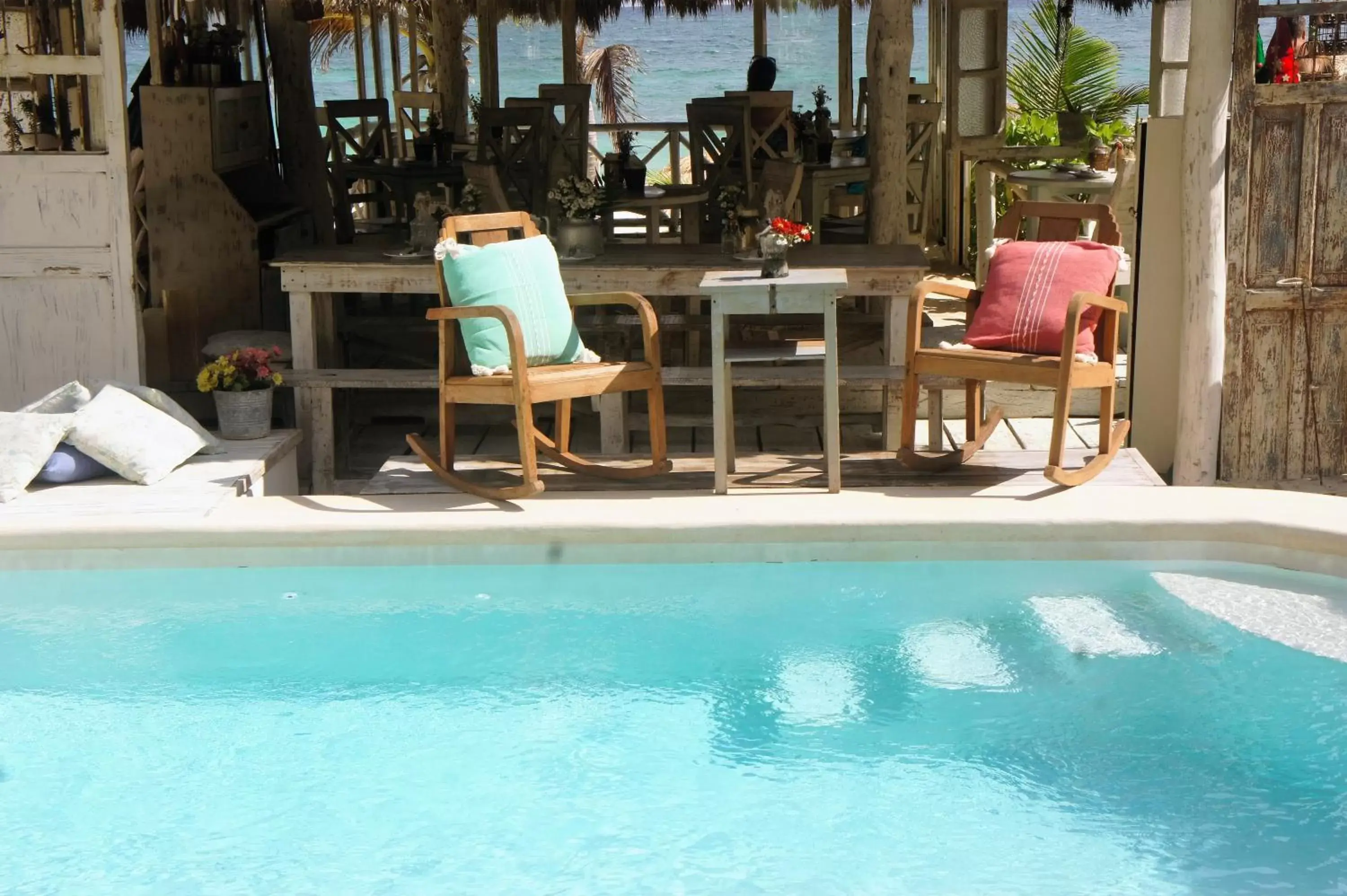 Pool view, Swimming Pool in Punta Piedra Beach Posada