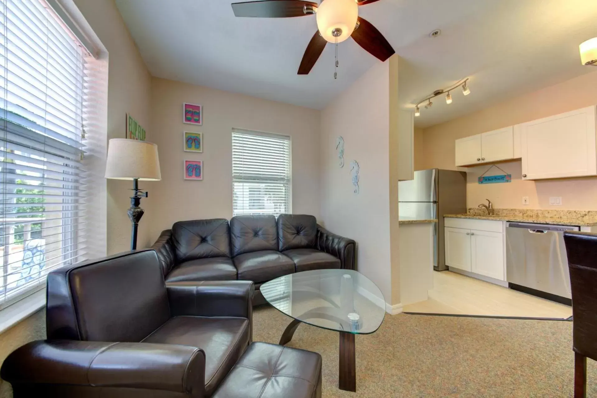 Living room, Seating Area in The Ringling Beach House