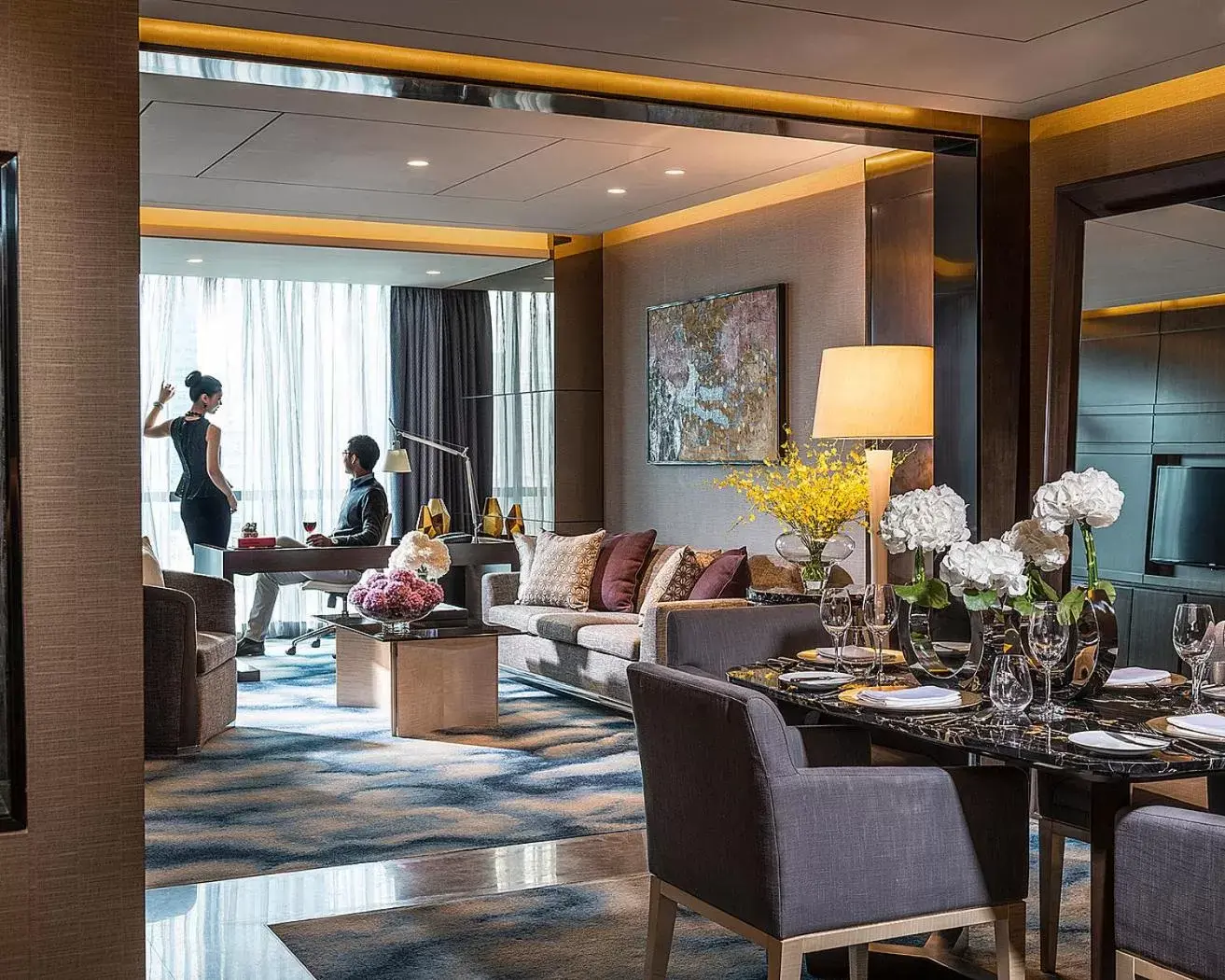 Living room in Four Seasons Hotel Shenzhen