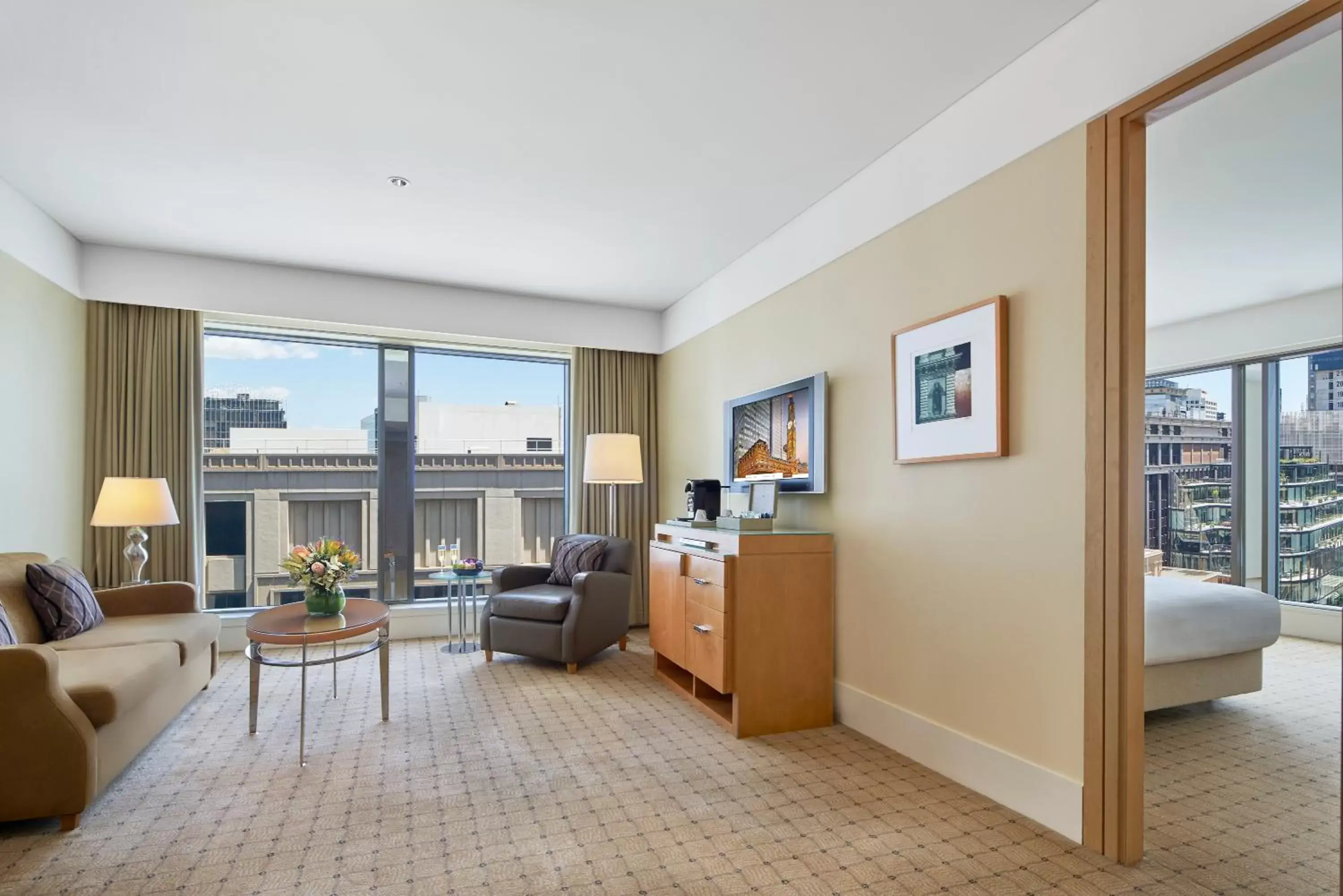 Living room in The Fullerton Hotel Sydney