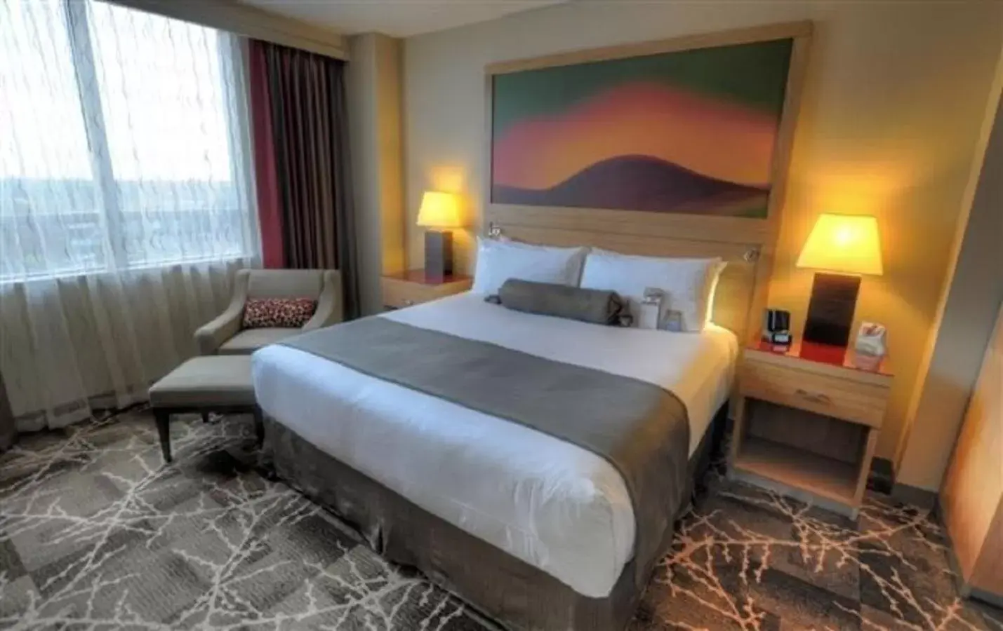 Photo of the whole room, Bed in River Rock Casino Hotel