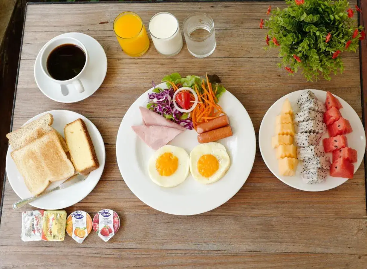 American breakfast, Breakfast in Old Town Chiangmai Boutique