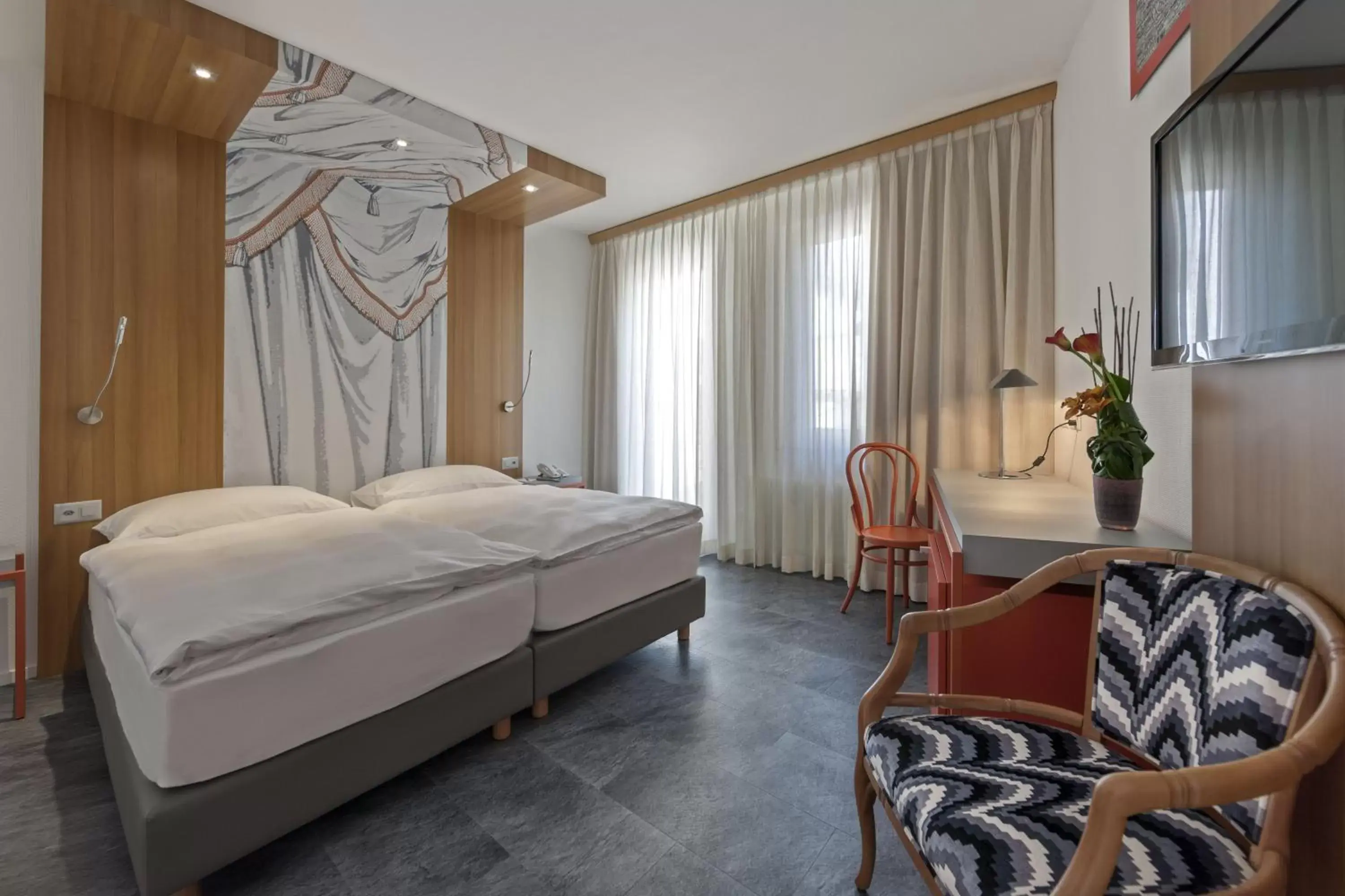 Bed in Albergo Carcani by Ketty & Tommy