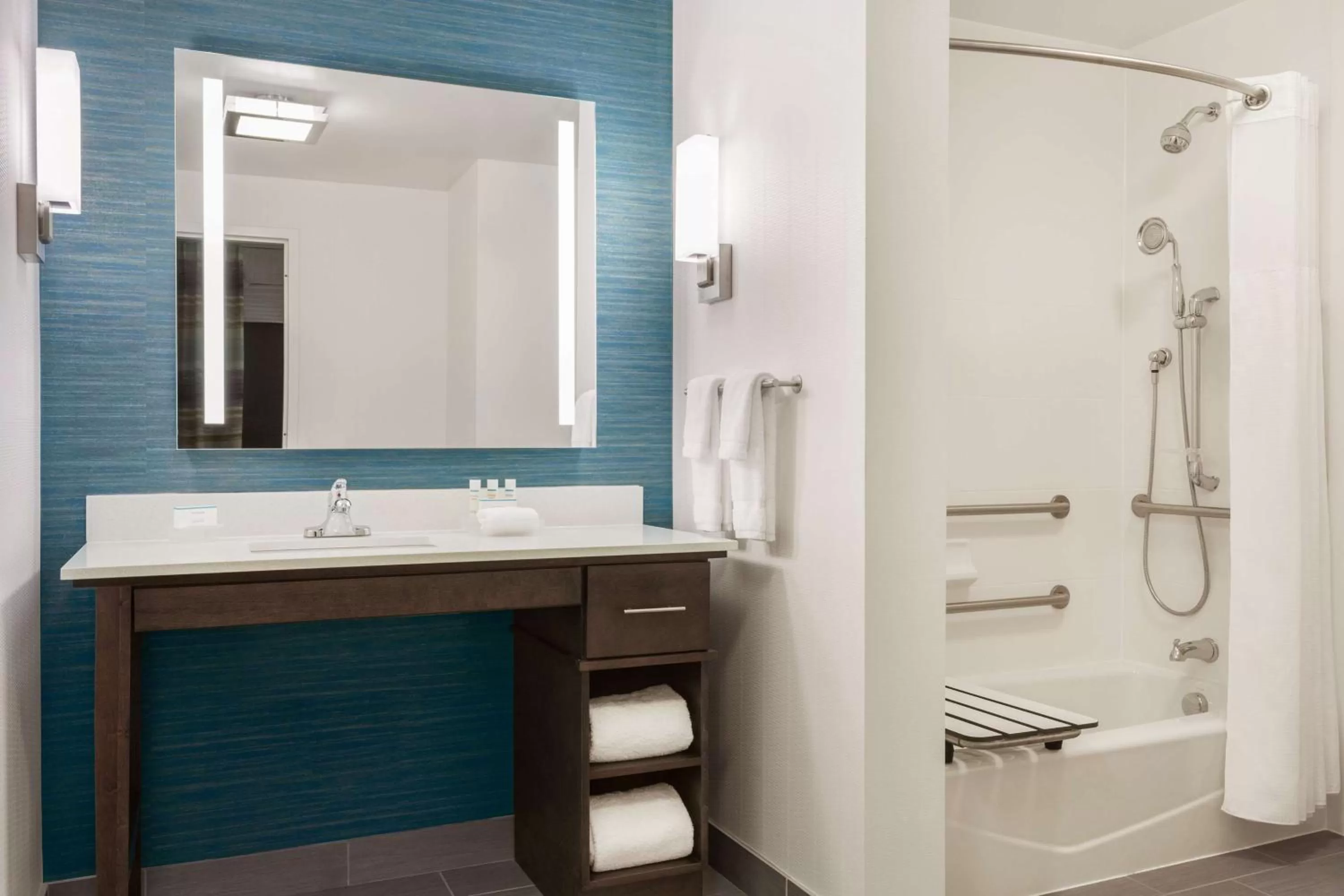 Bathroom in Homewood Suites By Hilton Charlotte Southpark
