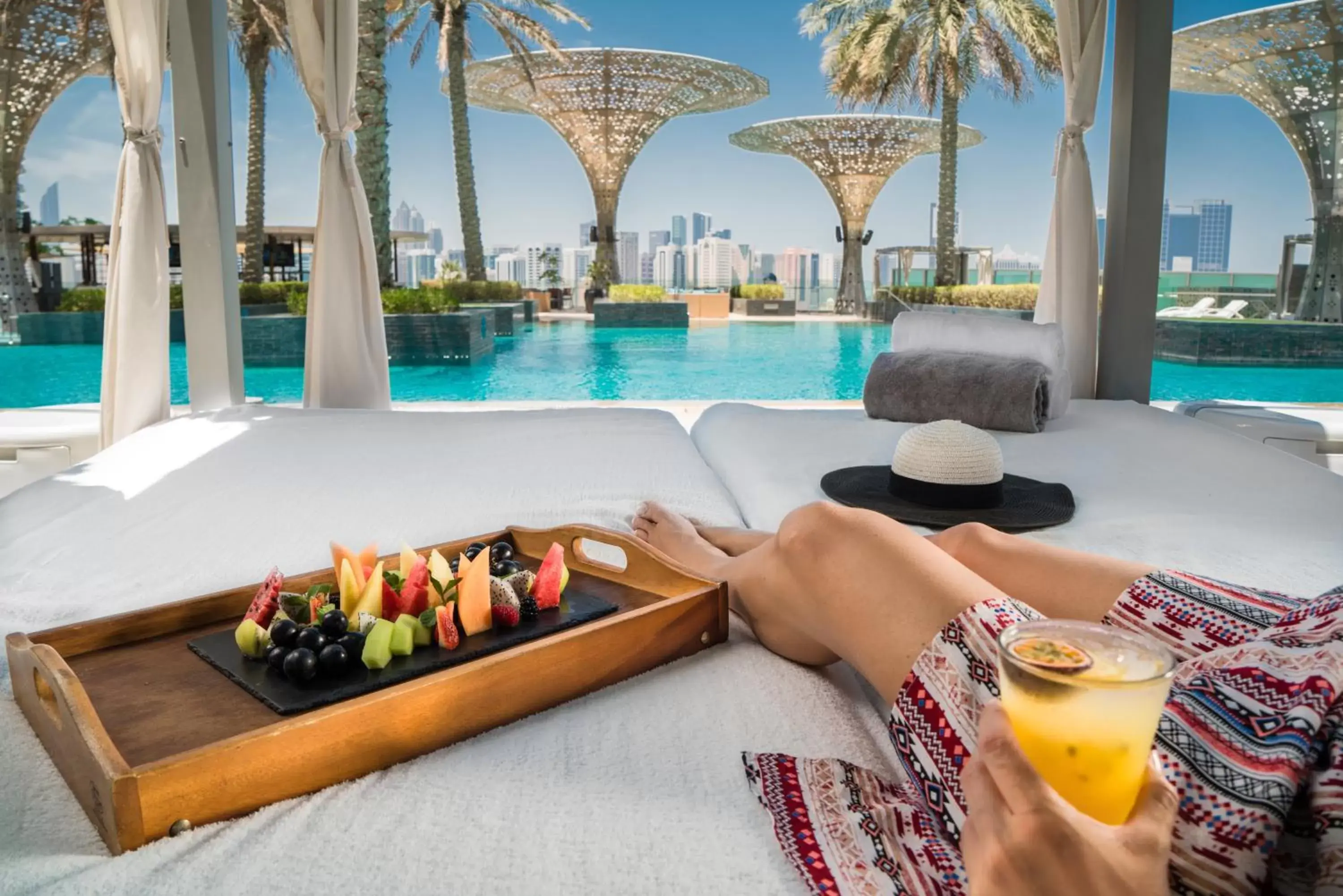 Swimming pool in Rosewood Abu Dhabi Swimming pool in Rosewood Abu Dhabi