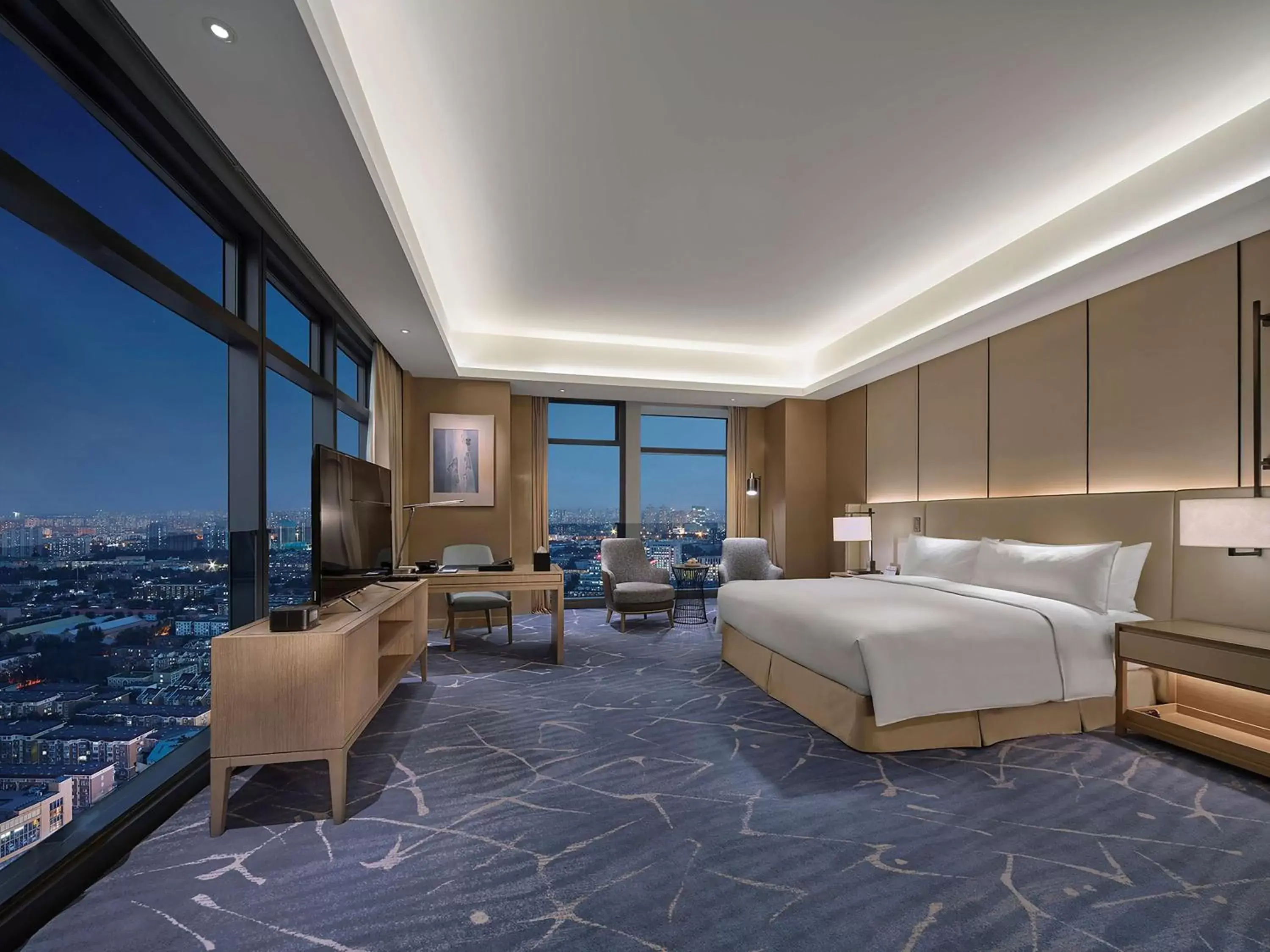 Bed in Hilton Beijing Tongzhou