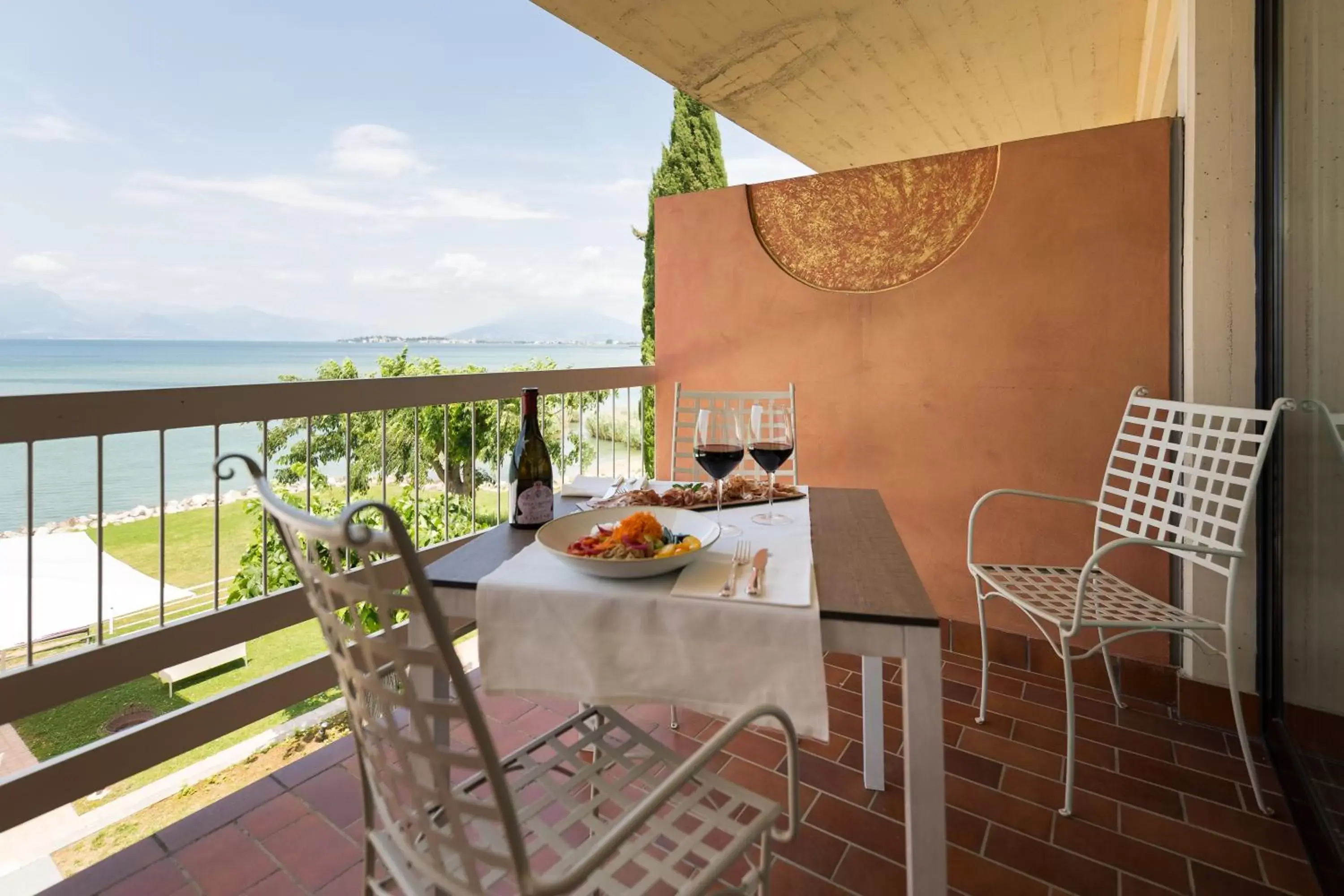 Balcony/Terrace in Hotel Aquila D'Oro Desenzano