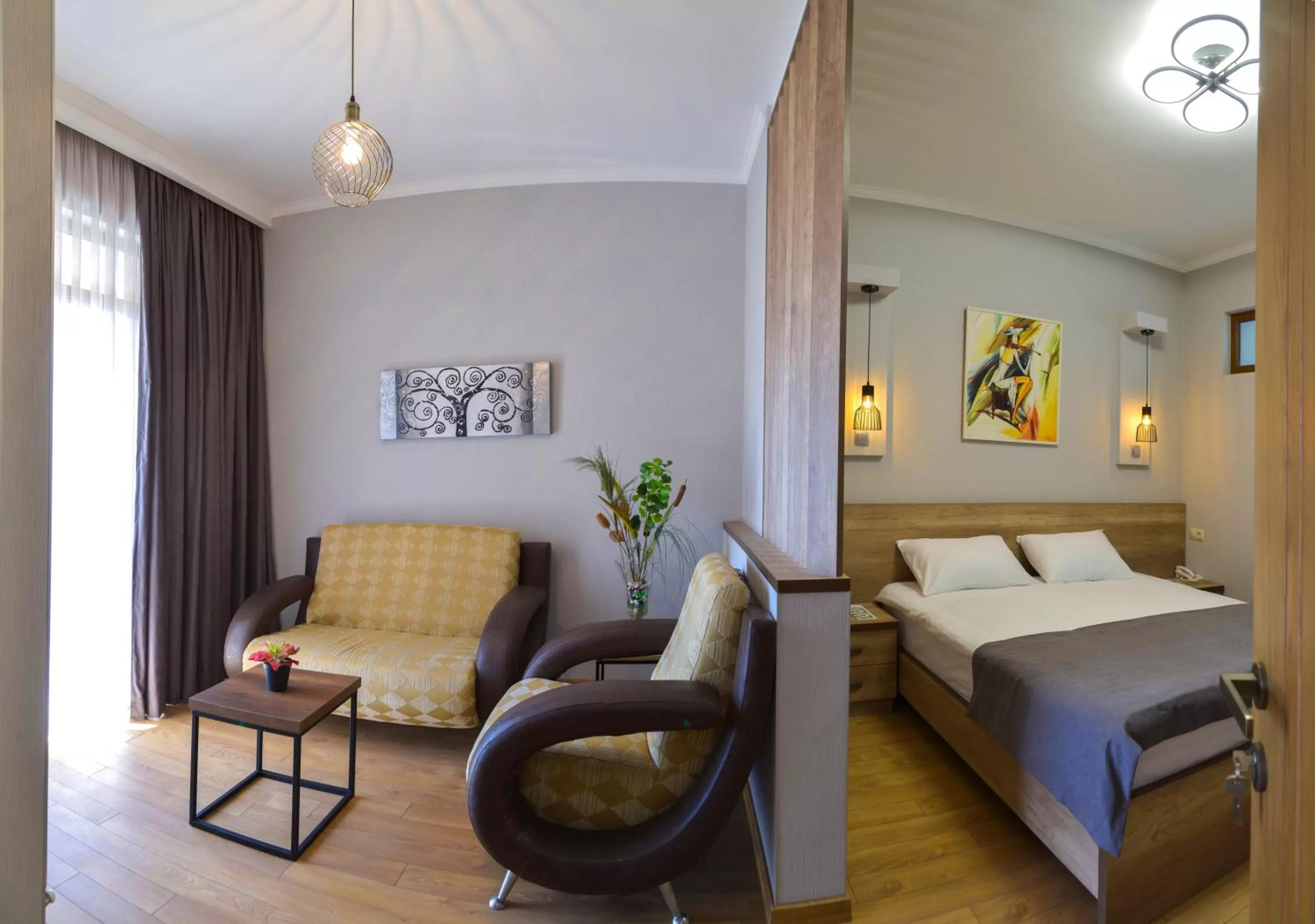 Living room, Bed in Hotel Livin