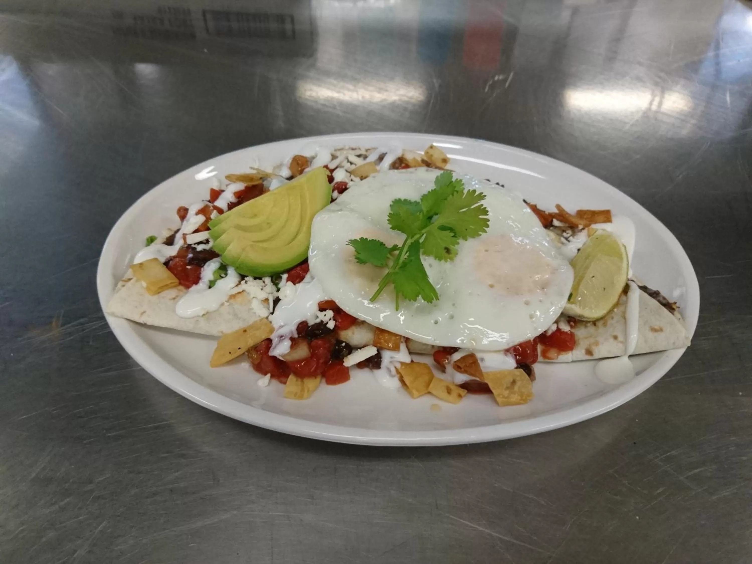 American breakfast in The Inn at the Union Club of British Columbia
