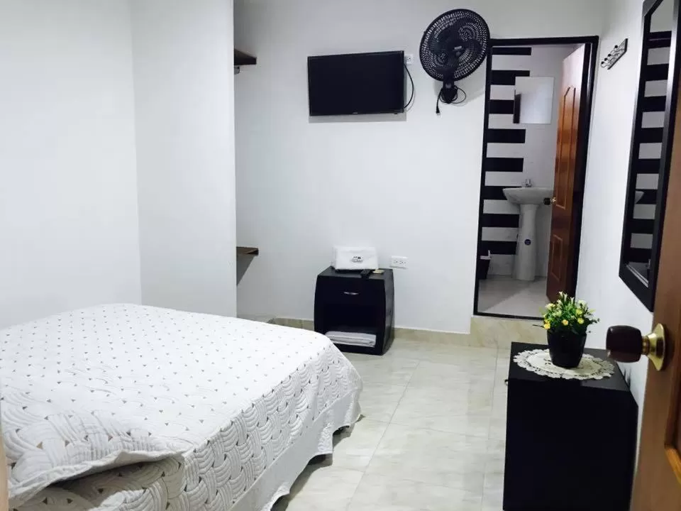 Bedroom, Bed in Hotel Mirador de Santa Bárbara