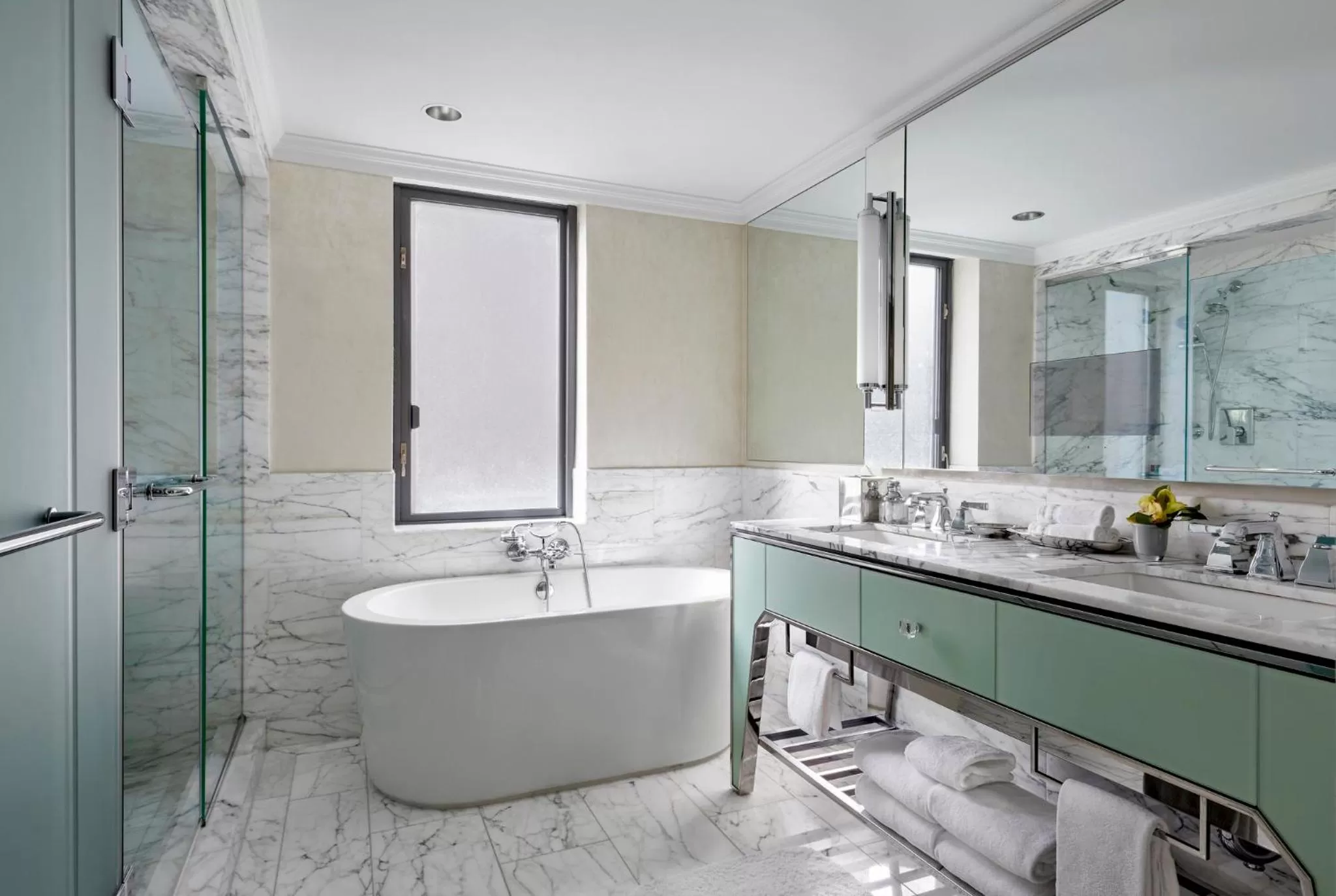 Bathroom in Loews Regency New York Hotel