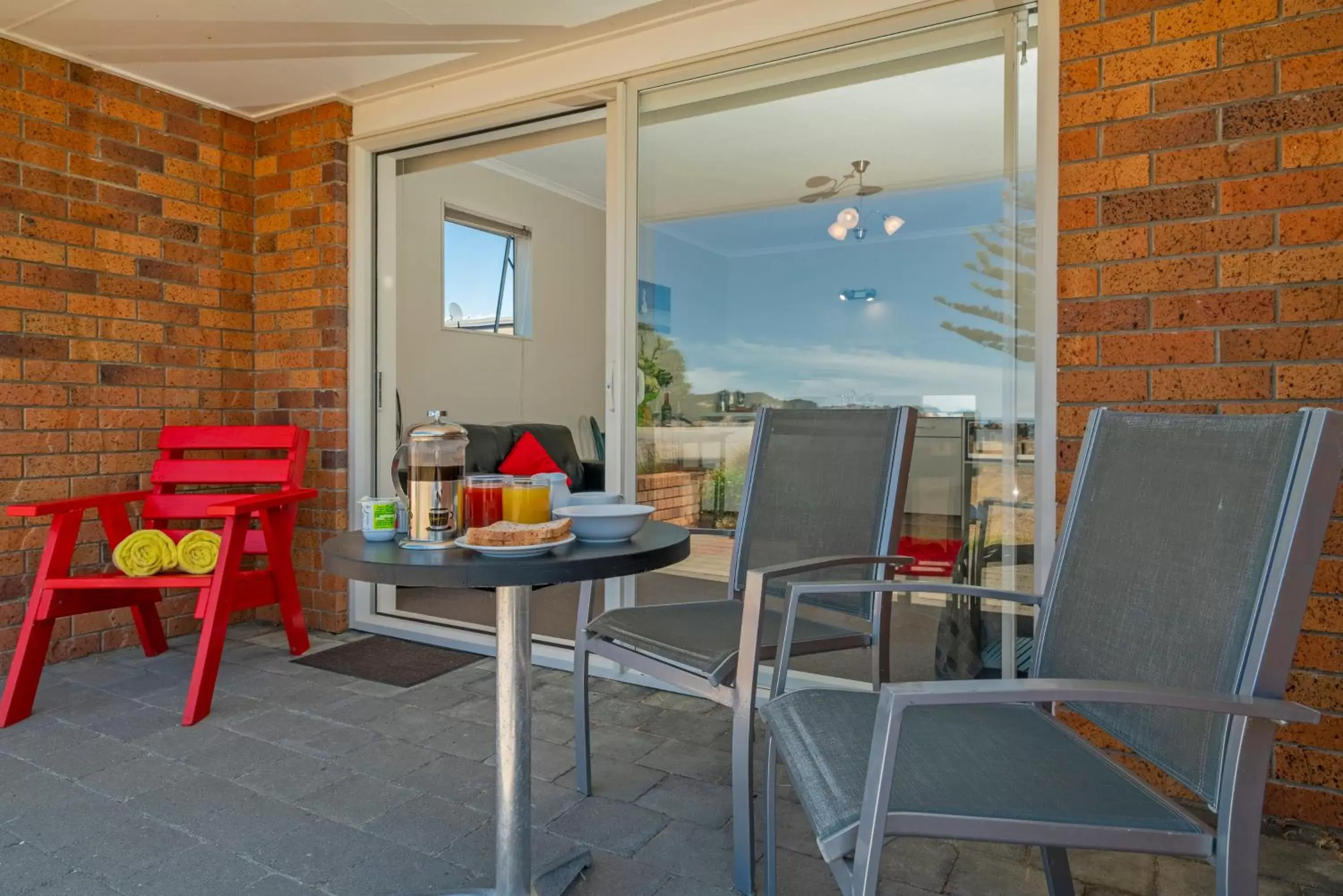 Patio in The Oceanside Motel